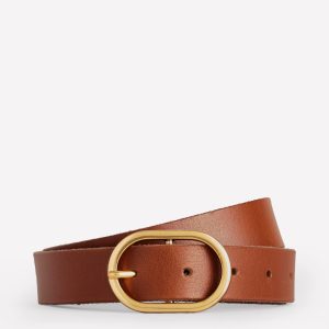 Classic Leather Belt-Tan