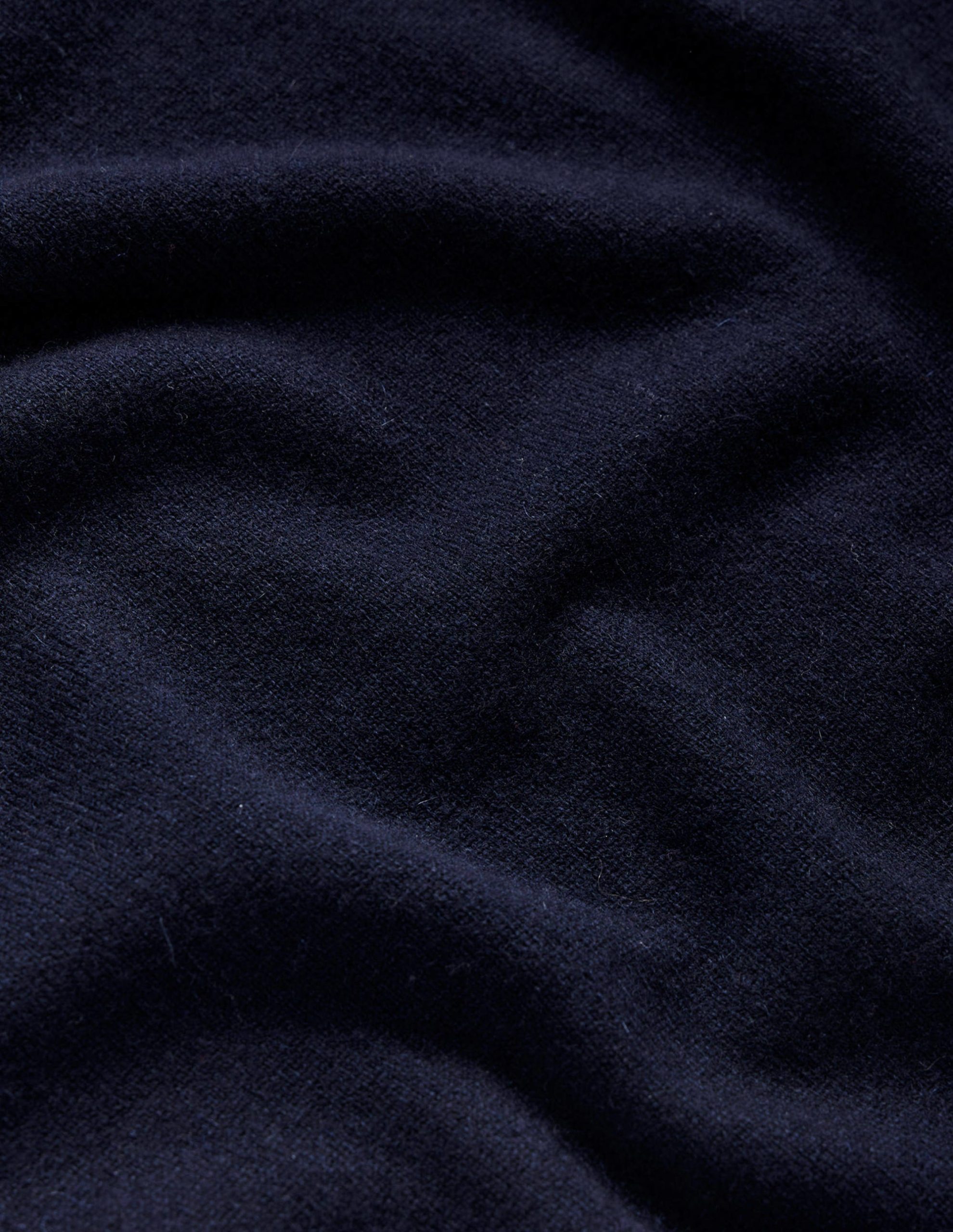 Eva Cashmere Crew Neck Sweater-Navy - Image 6