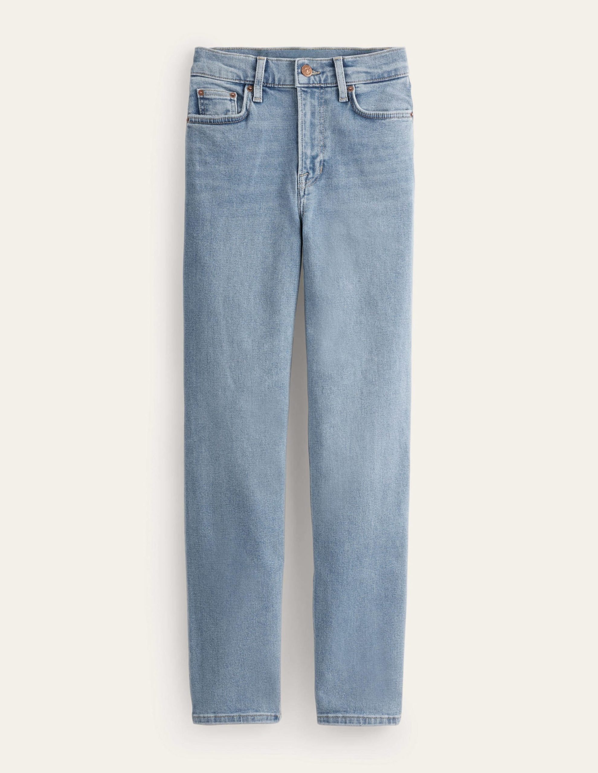 Mid Rise Slim Leg Jeans-Light Vintage - Image 6