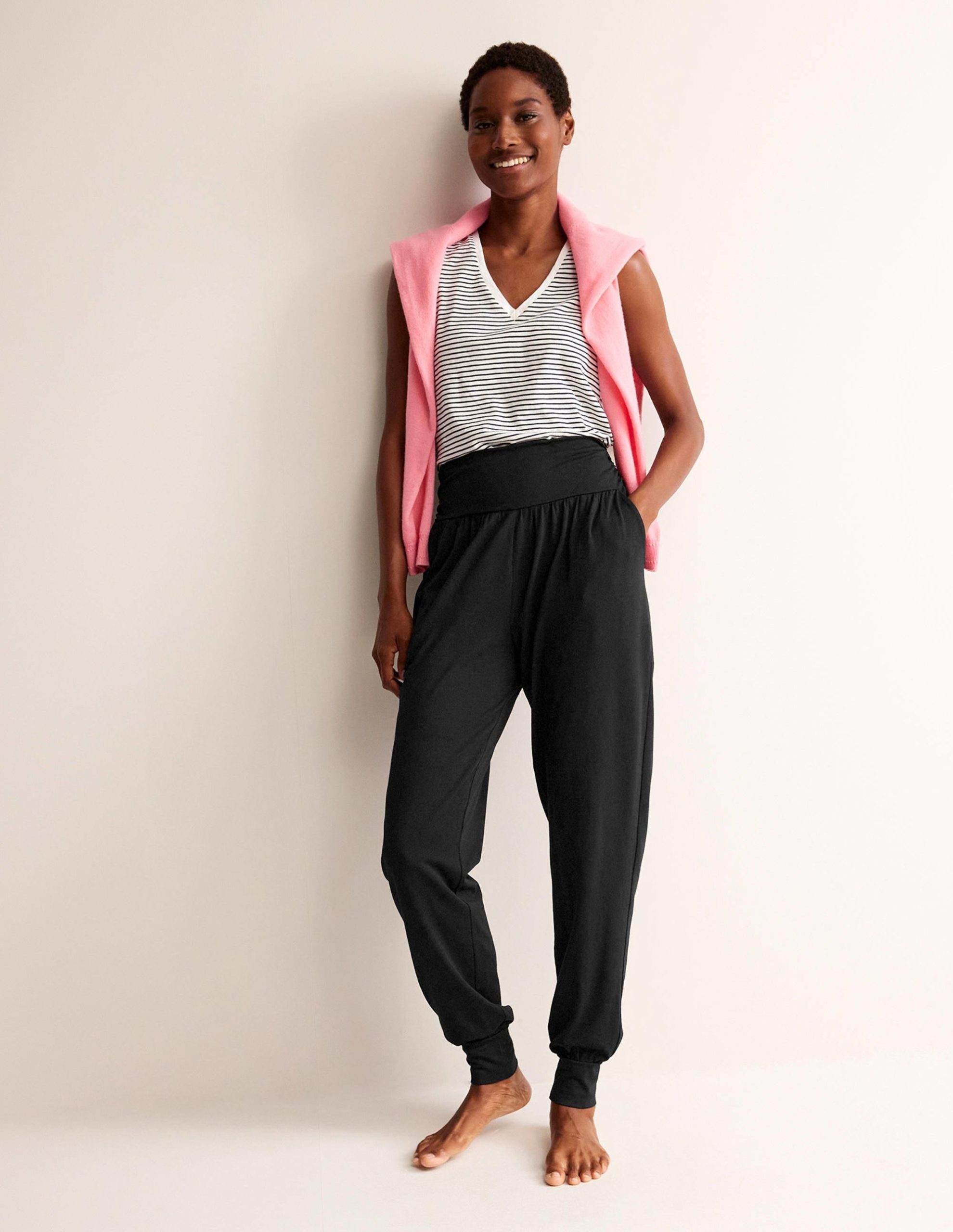 Hareem Jersey Sweatpants-Black