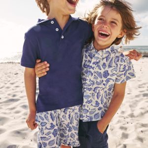 Piqu?? Polo Shirt-College Navy