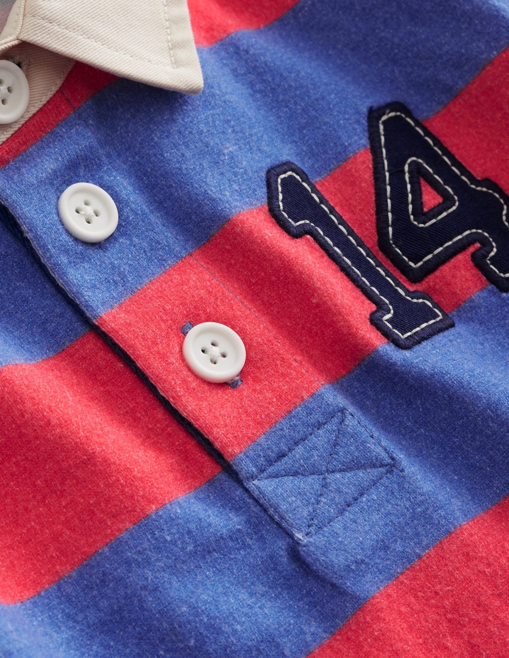 Classic Rugby Shirt-Jam Red/ Bluejay - Image 8