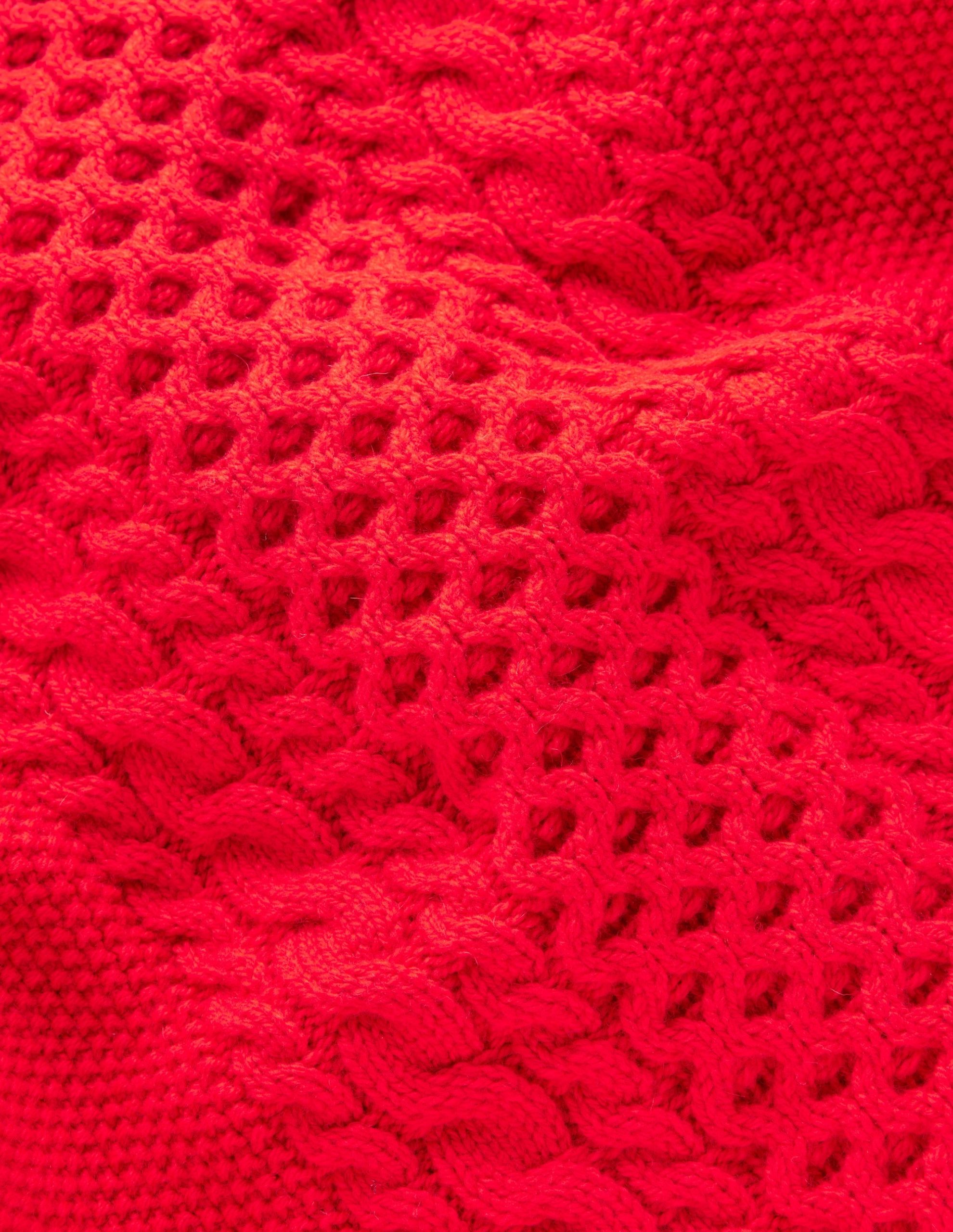 Heritage Cable Sweater-Poppy Red - Image 6