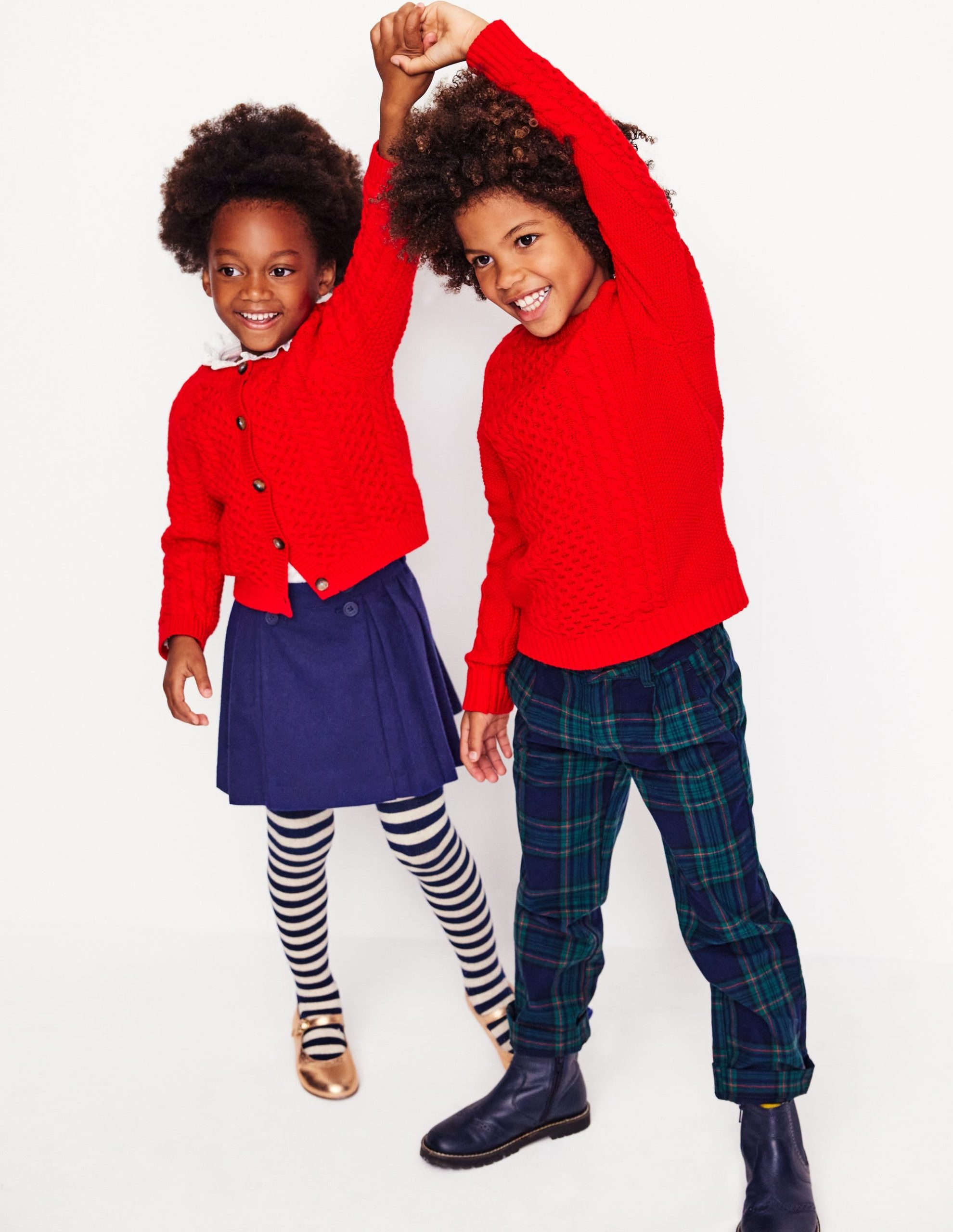 Heritage Cable Sweater-Poppy Red - Image 3