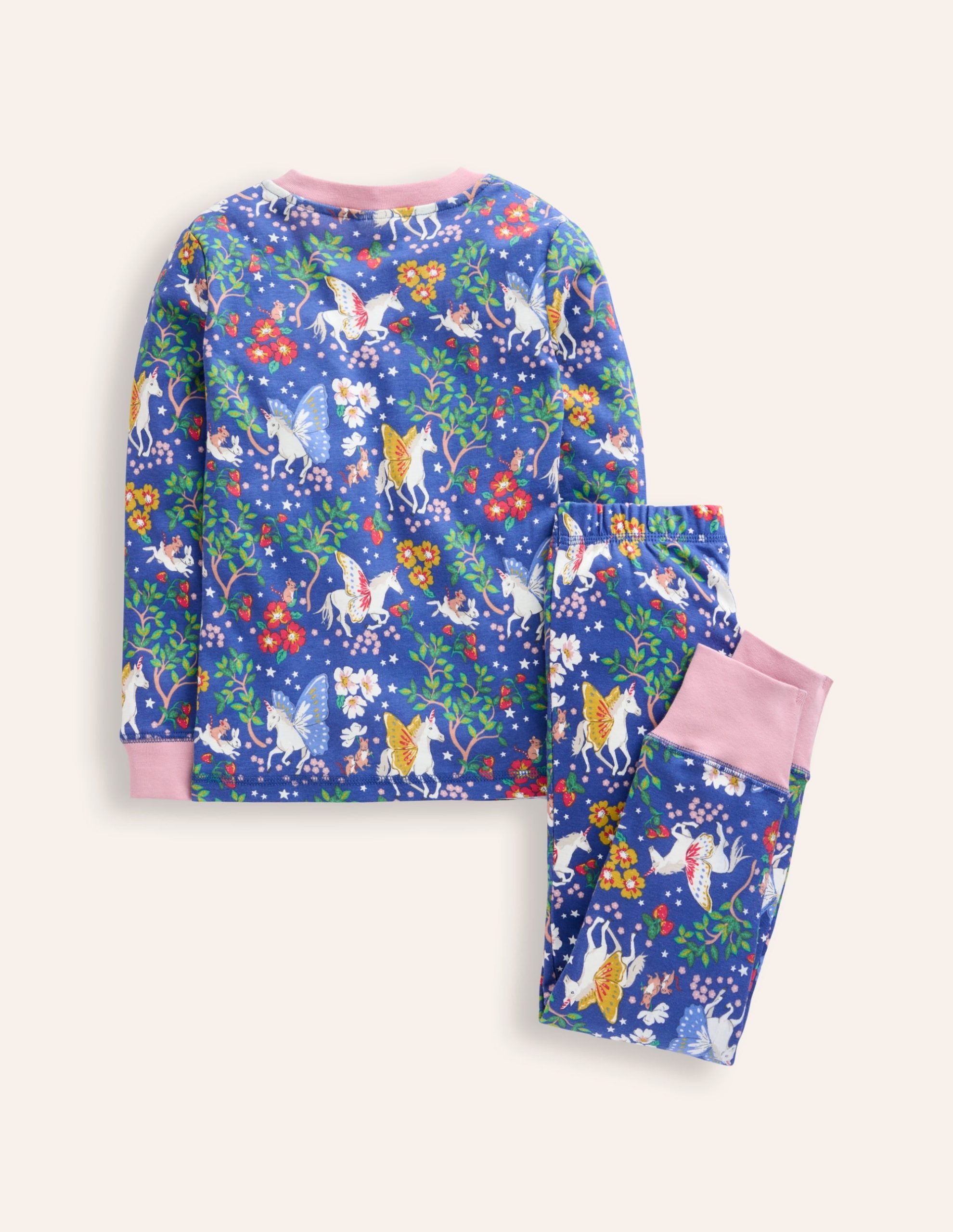 Snug Glow-In-The-Dark Pajamas-Bluejay Unicorn - Image 2