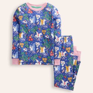 Snug Glow-In-The-Dark Pajamas-Bluejay Unicorn