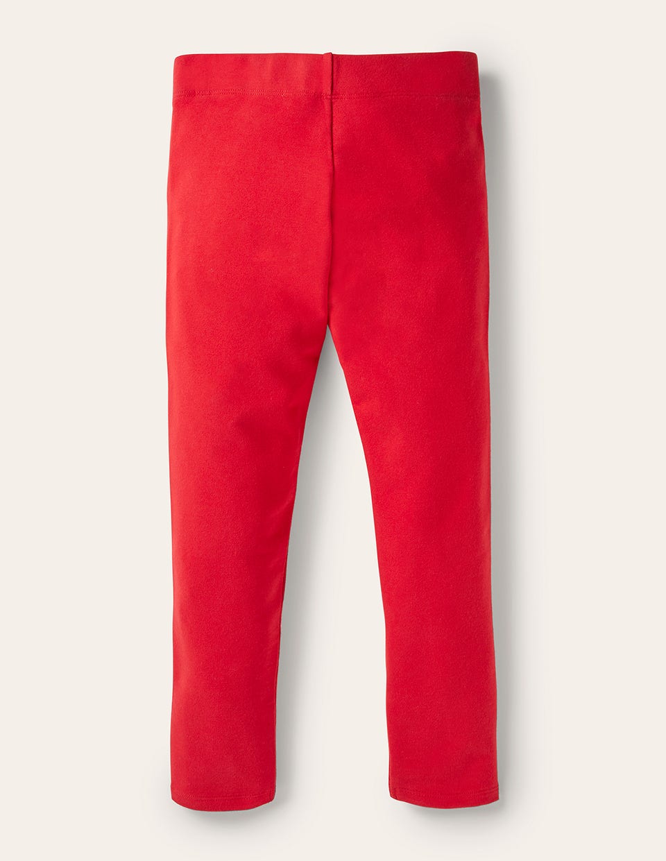 Plain Cosy Leggings-Rockabilly Red - Image 2