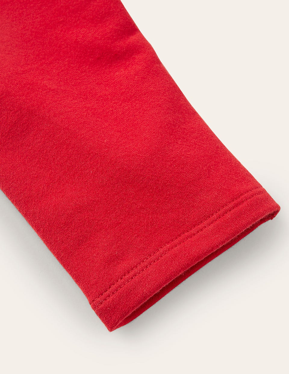 Plain Cosy Leggings-Rockabilly Red - Image 3