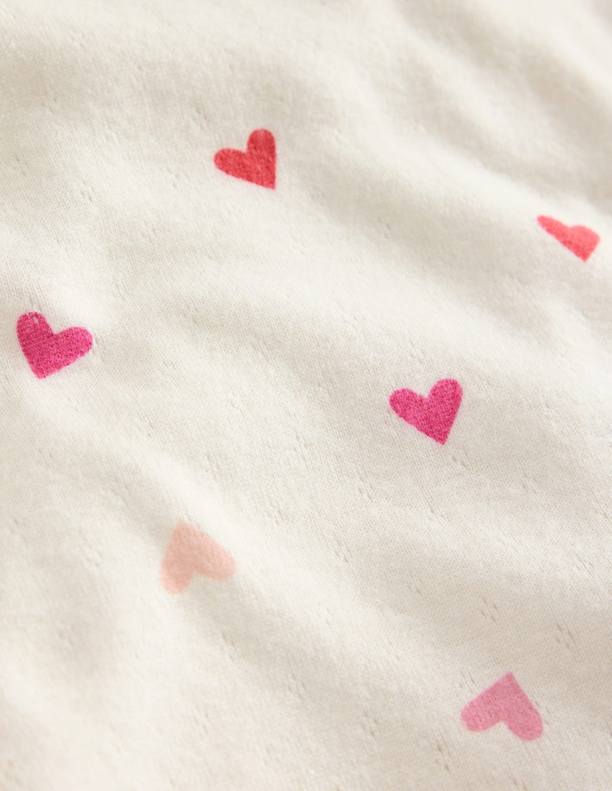 Long Sleeve Pointelle Top-Soft Ivory Hearts - Image 3