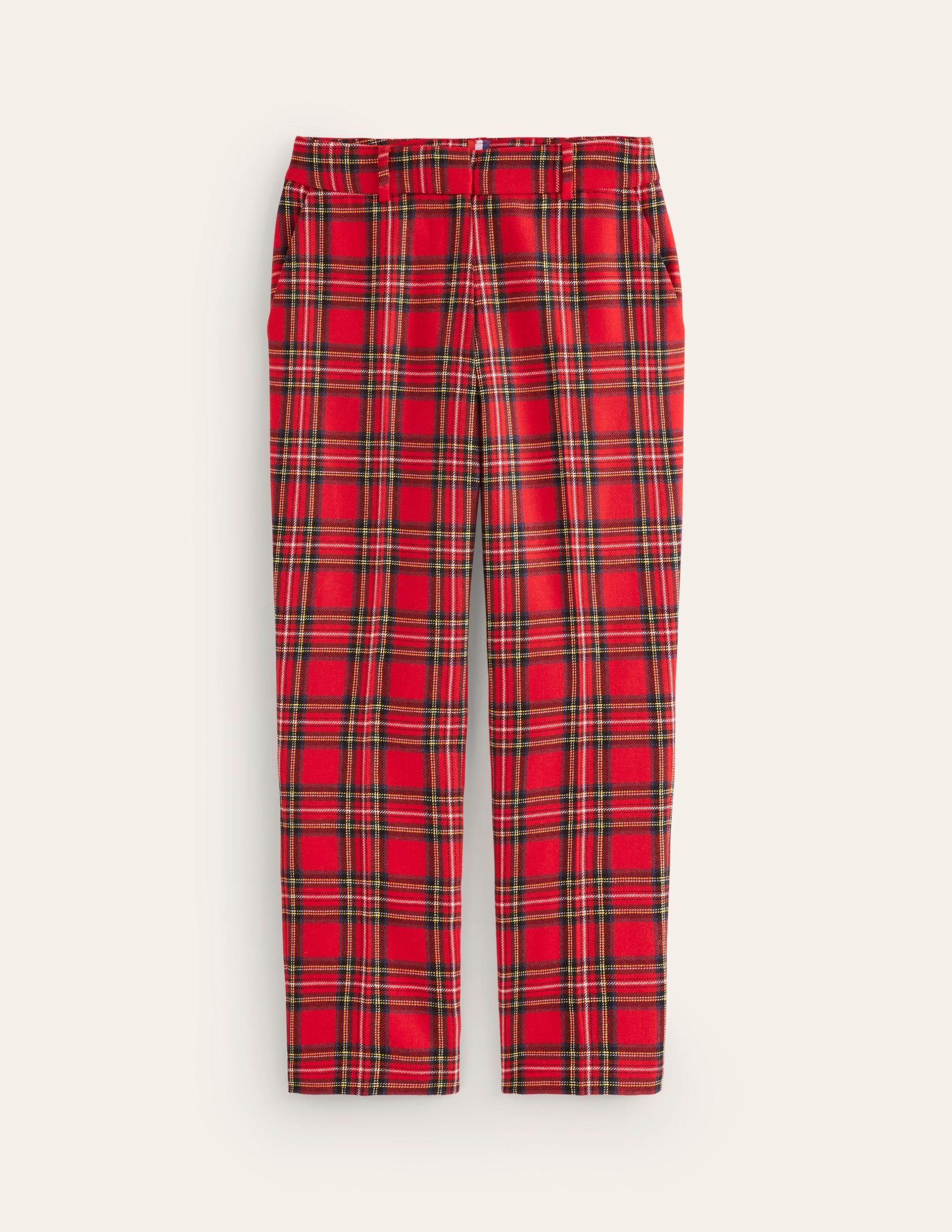 Kew Wool Blend Pants-Red and Blue Check - Image 6