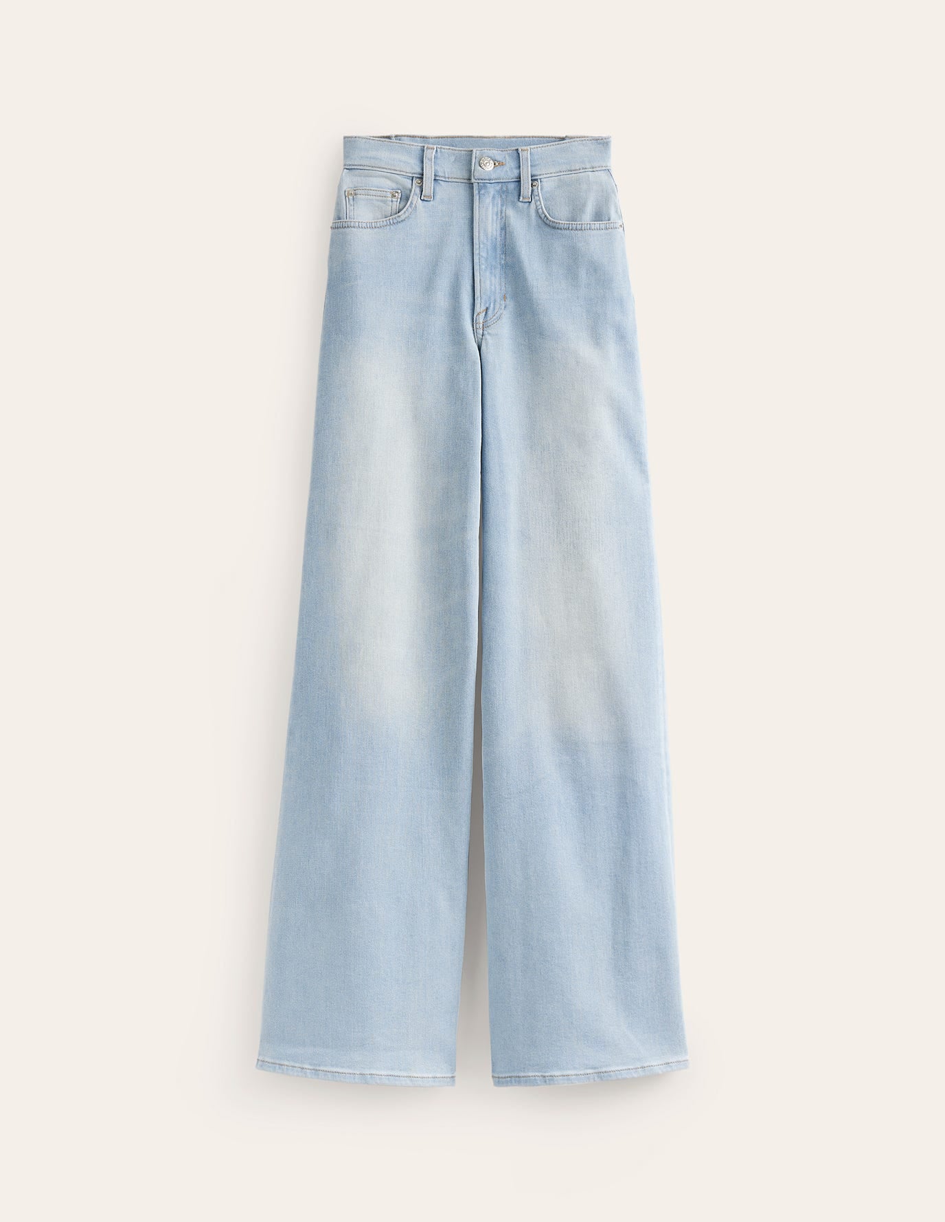 High Rise Wide Leg Jeans-Light Vintage - Image 16
