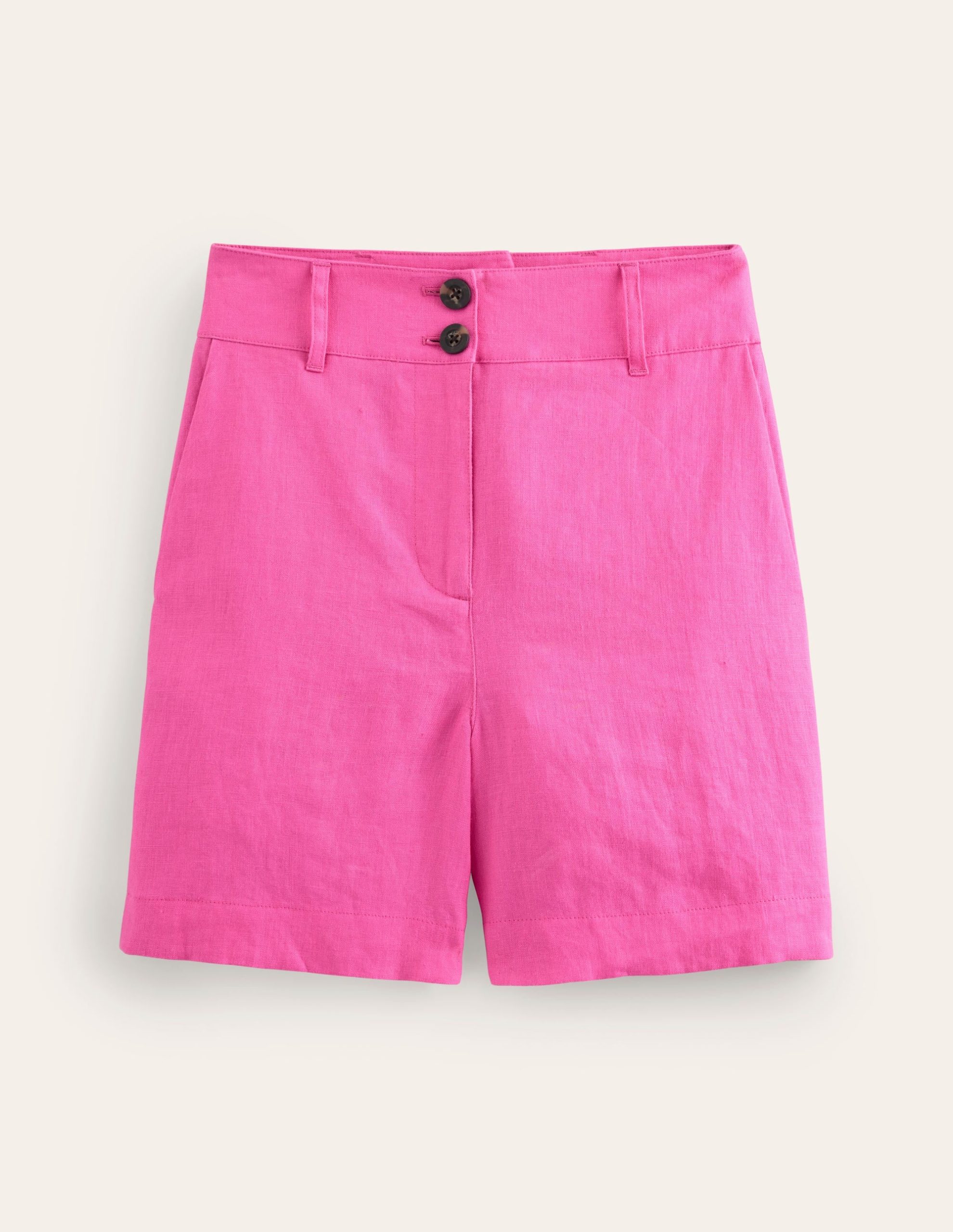 Westbourne Linen Shorts-Pop Pansy - Image 5