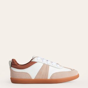 Erin Retro Tennis Trainers-White Mix