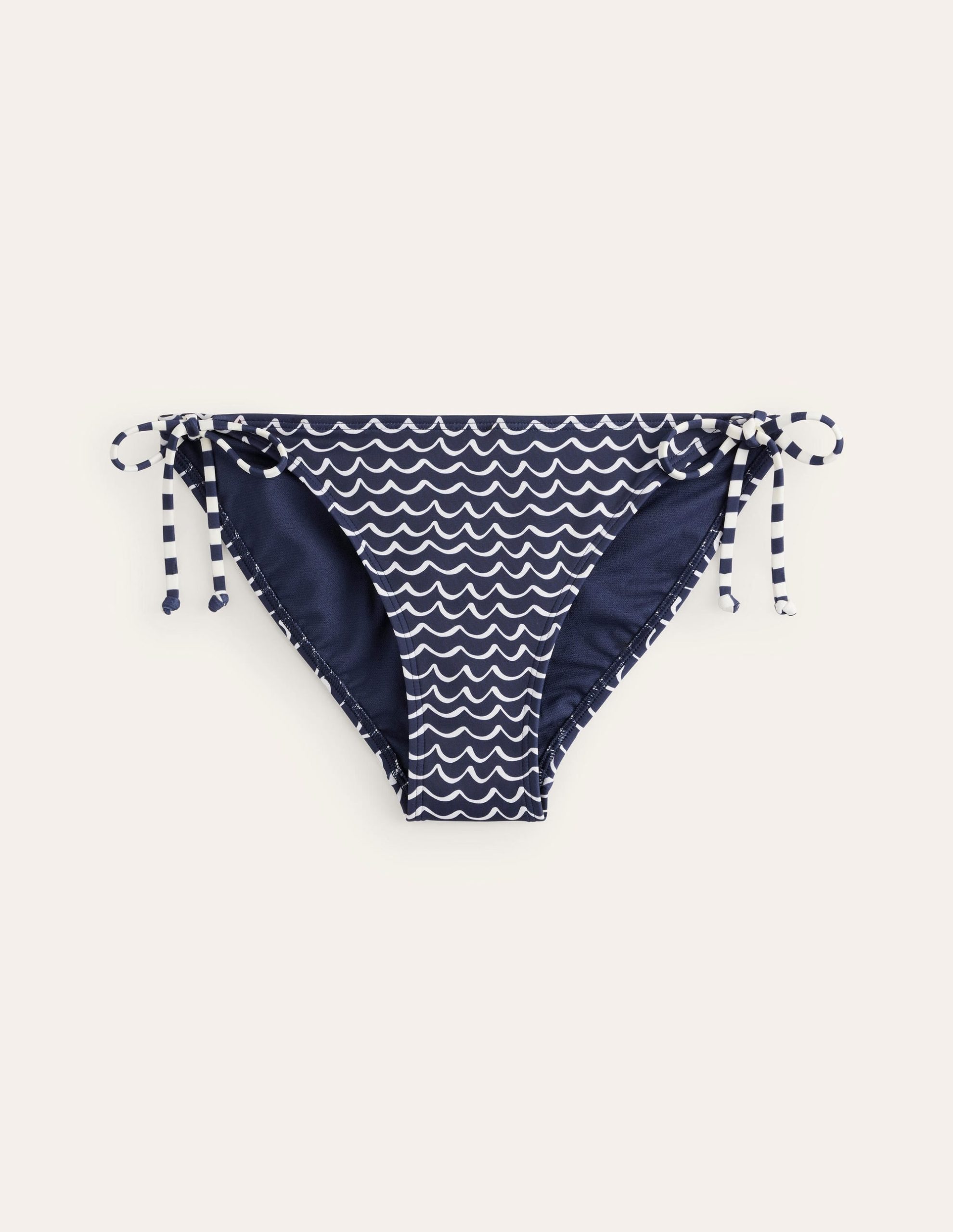 Symi String Bikini Bottoms-French Navy. Seagull - Image 5