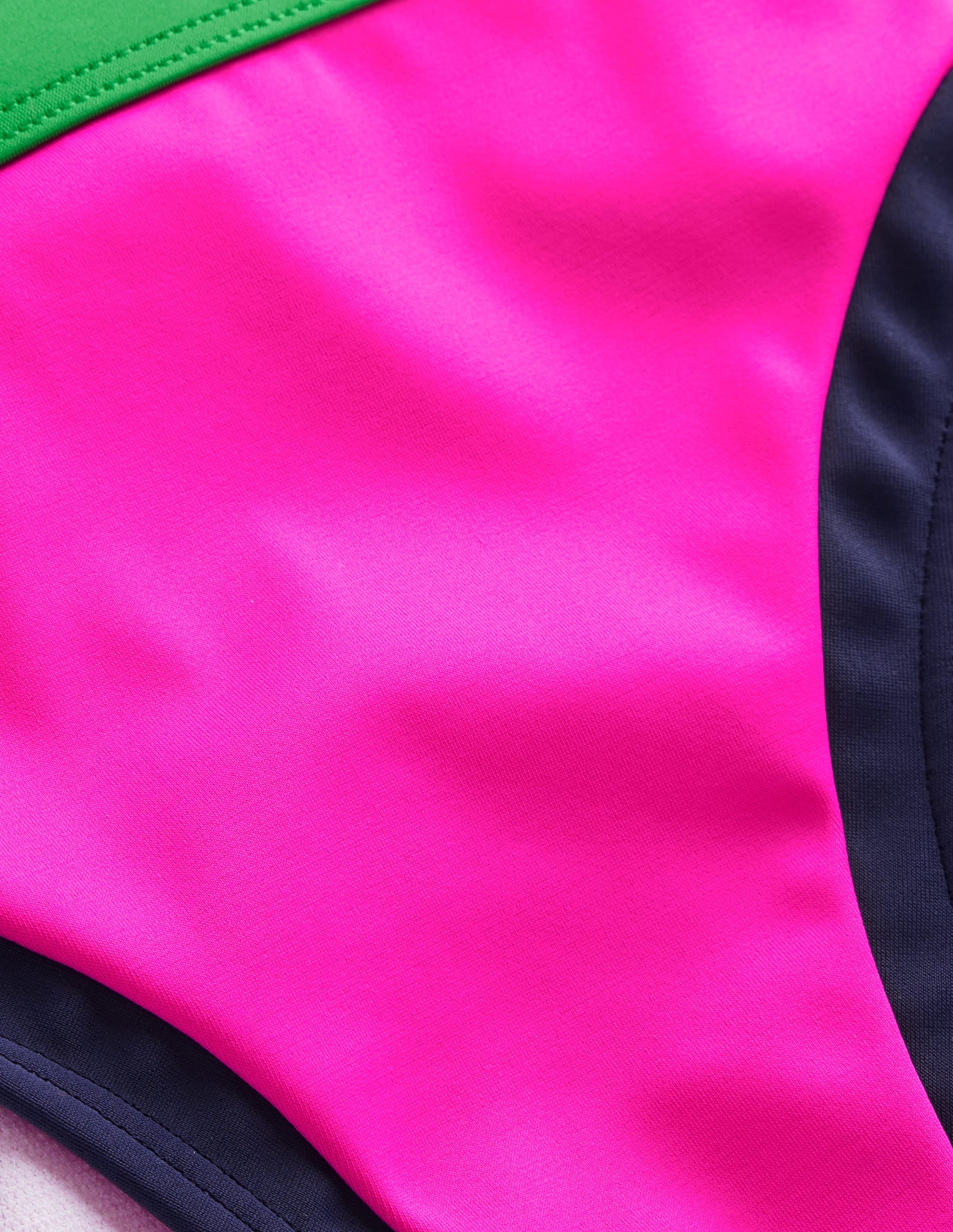Santorini Bikini Bottoms-Super Pink Colourblock - Image 6