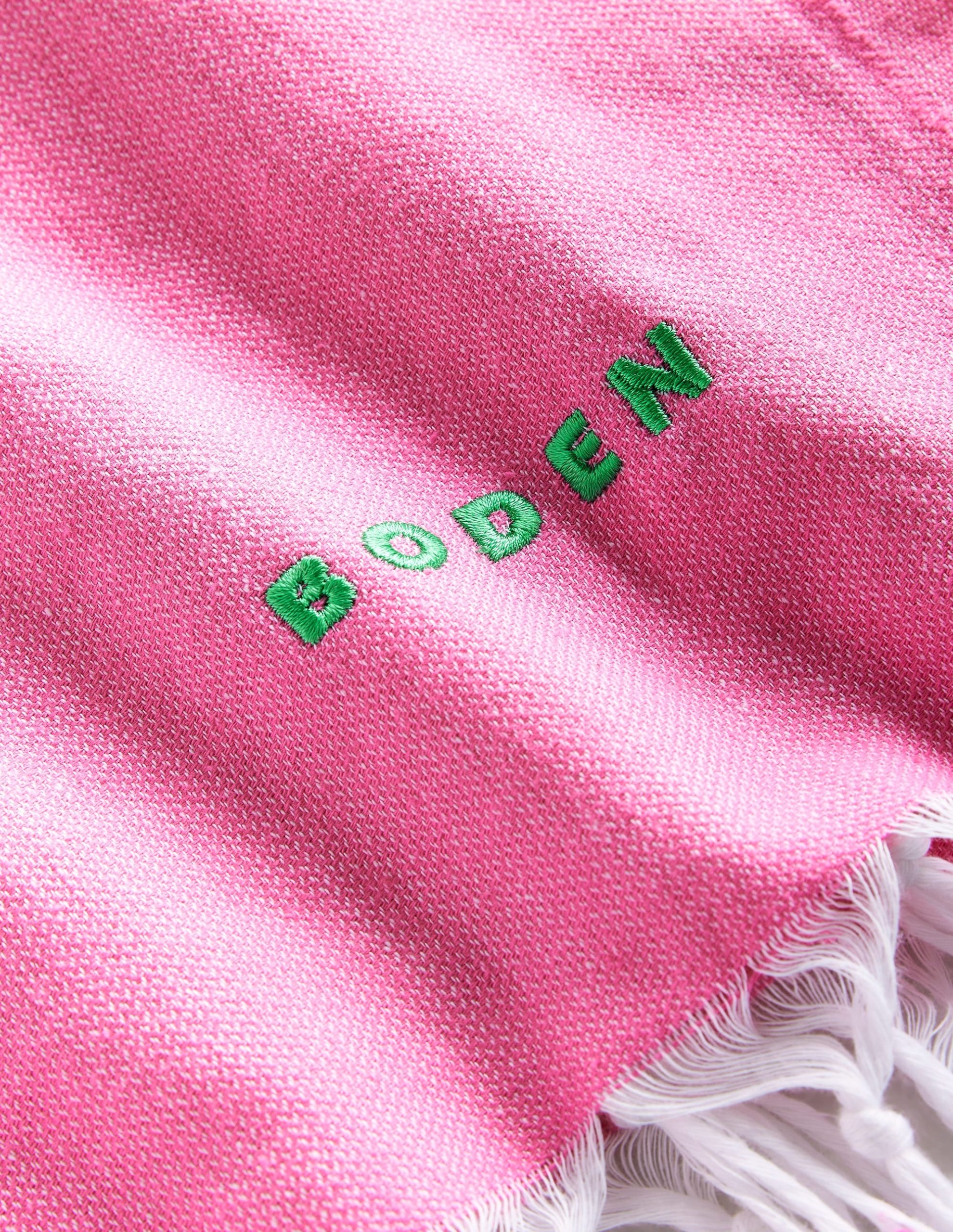 Hammam Towel-Party Pink and Green - Image 2