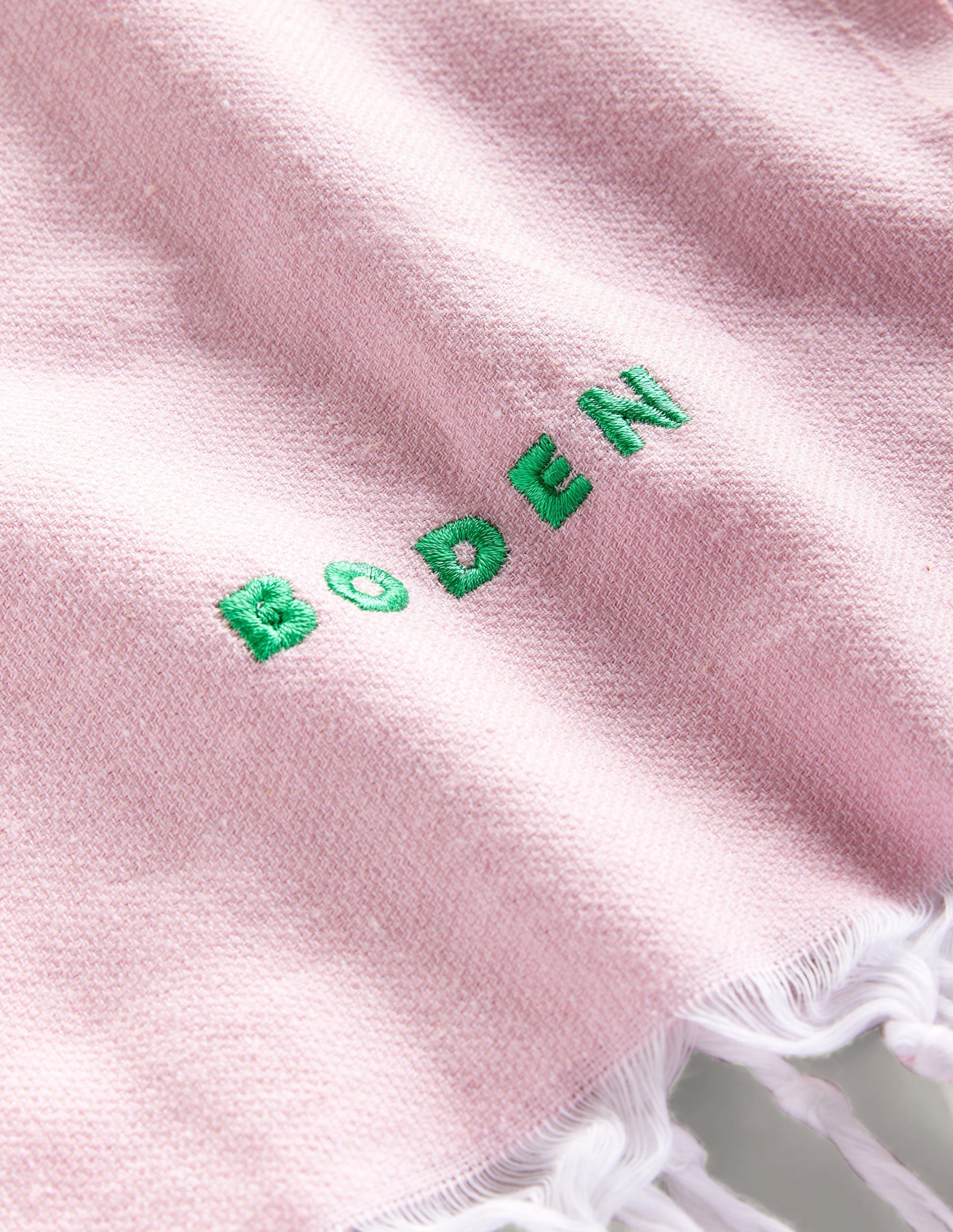 Hammam Towel-Firecracker Orange and Pink - Image 2