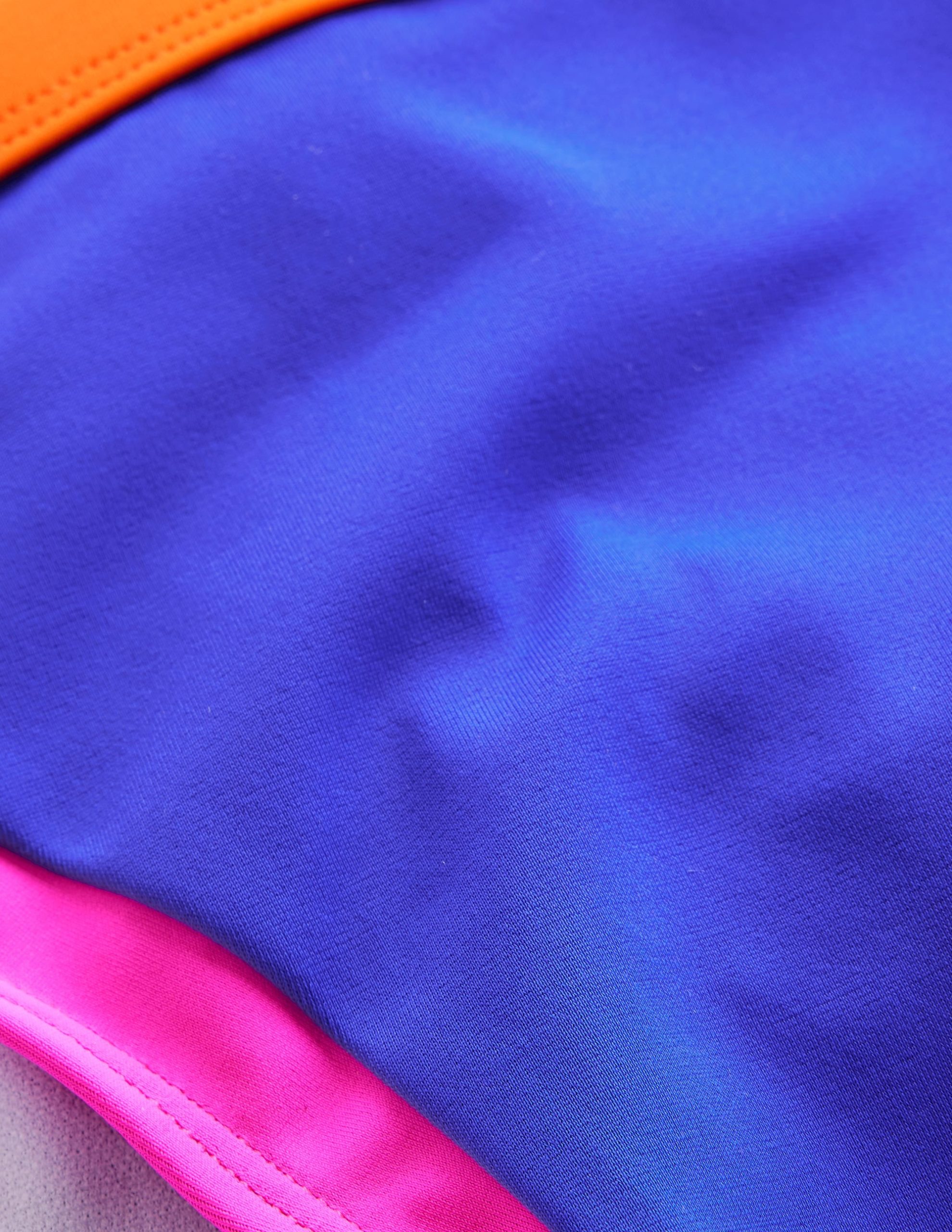 Santorini Bikini Bottoms-Blue/Pink Colourblock - Image 6