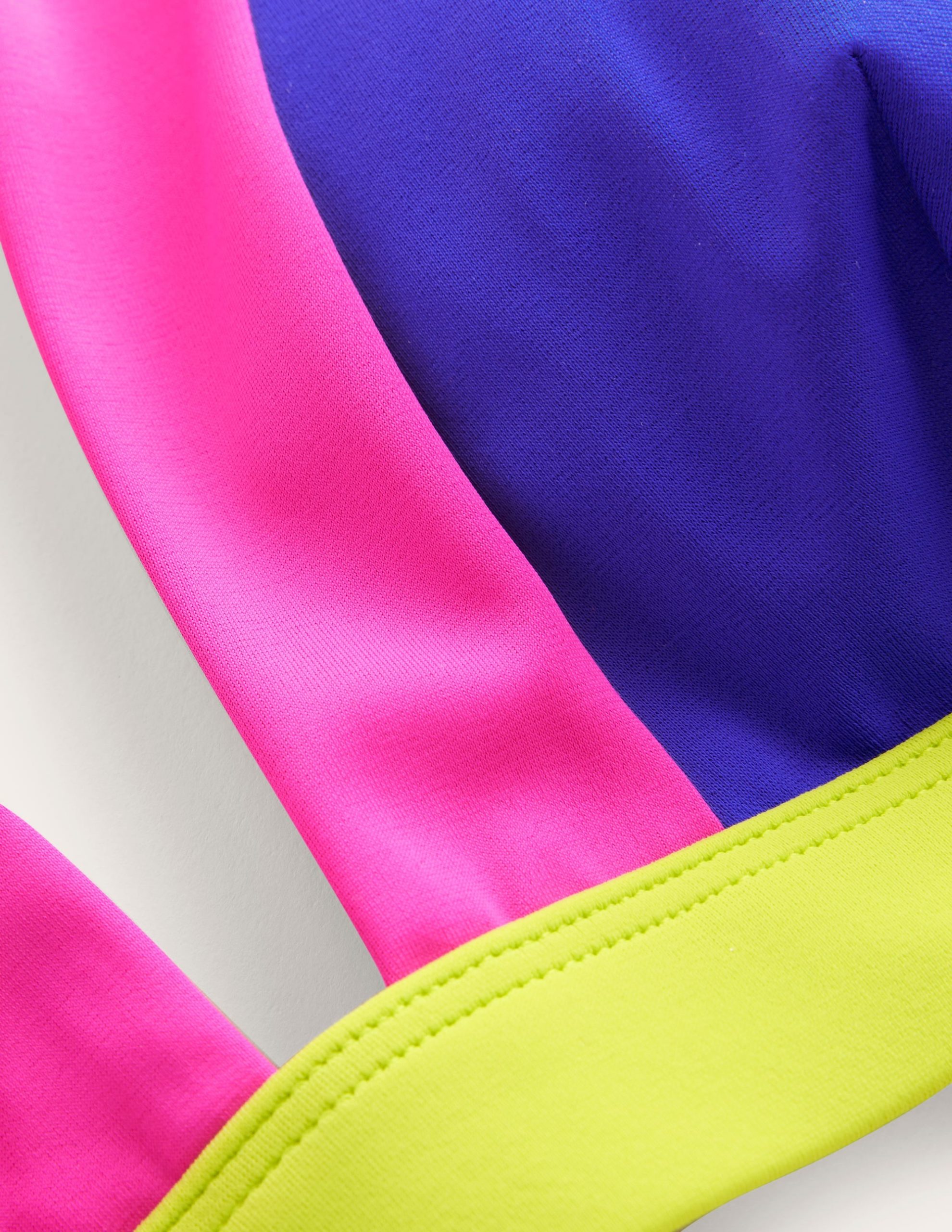 Ithaca Halter Bikini Top-Blue Colourblock - Image 6