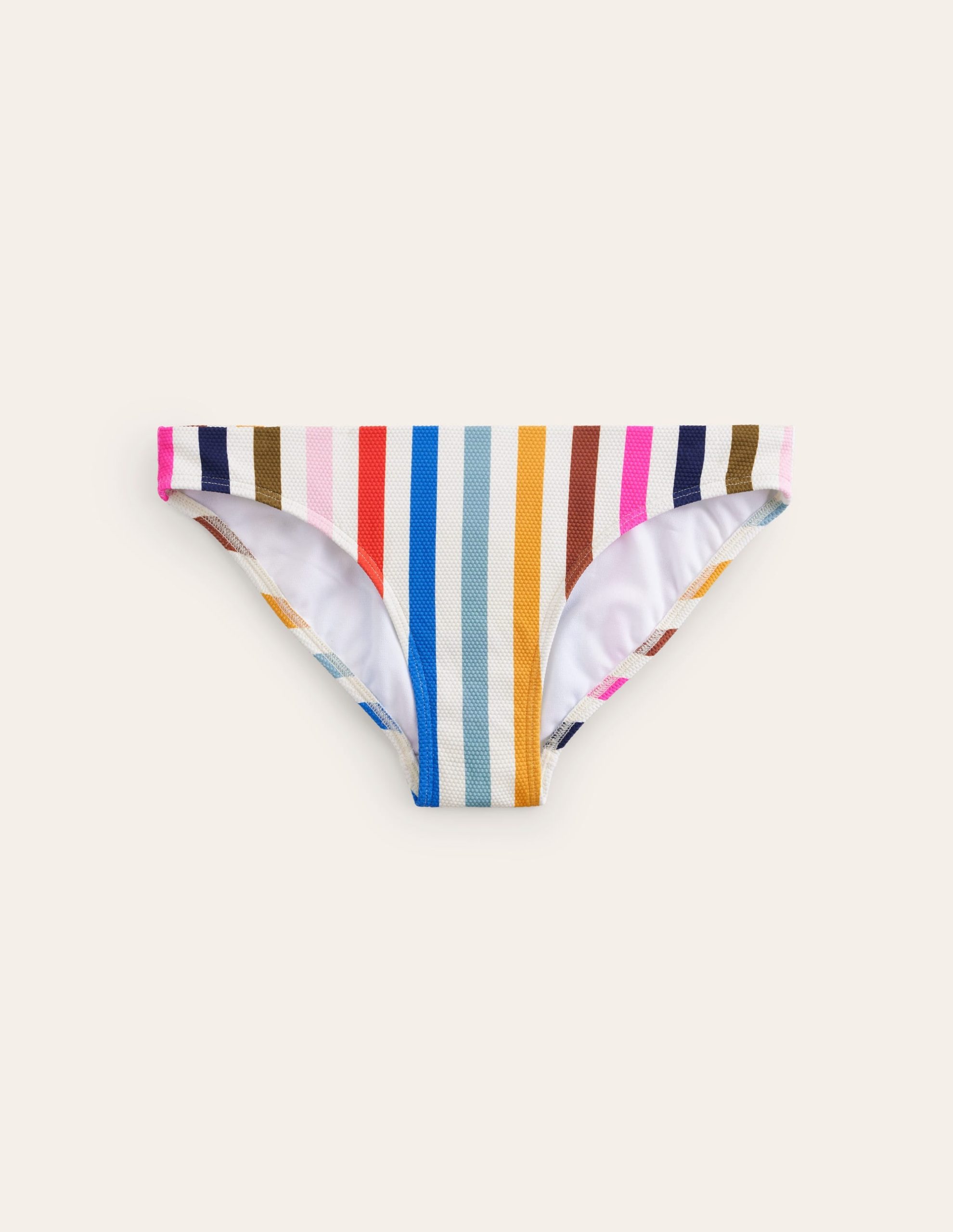 Arezzo Texture Bikini Bottoms-Multi Stripe - Image 5