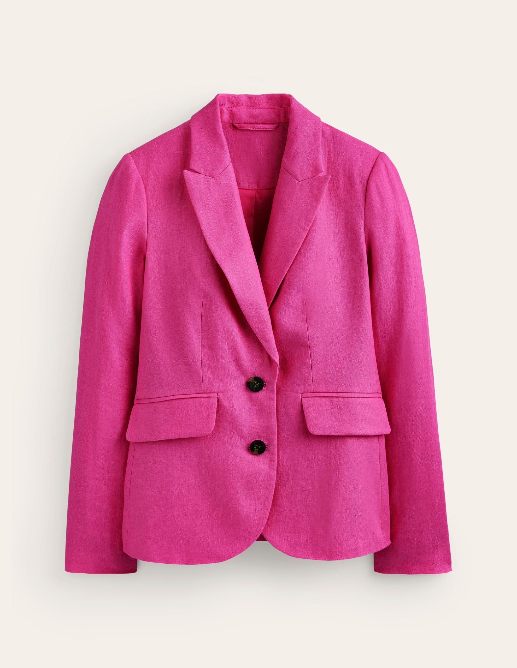 Marylebone Linen Blazer-Pop Pansy - Image 5