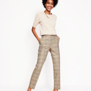 Kew Wool Blend Pants-Prince of Wales Check