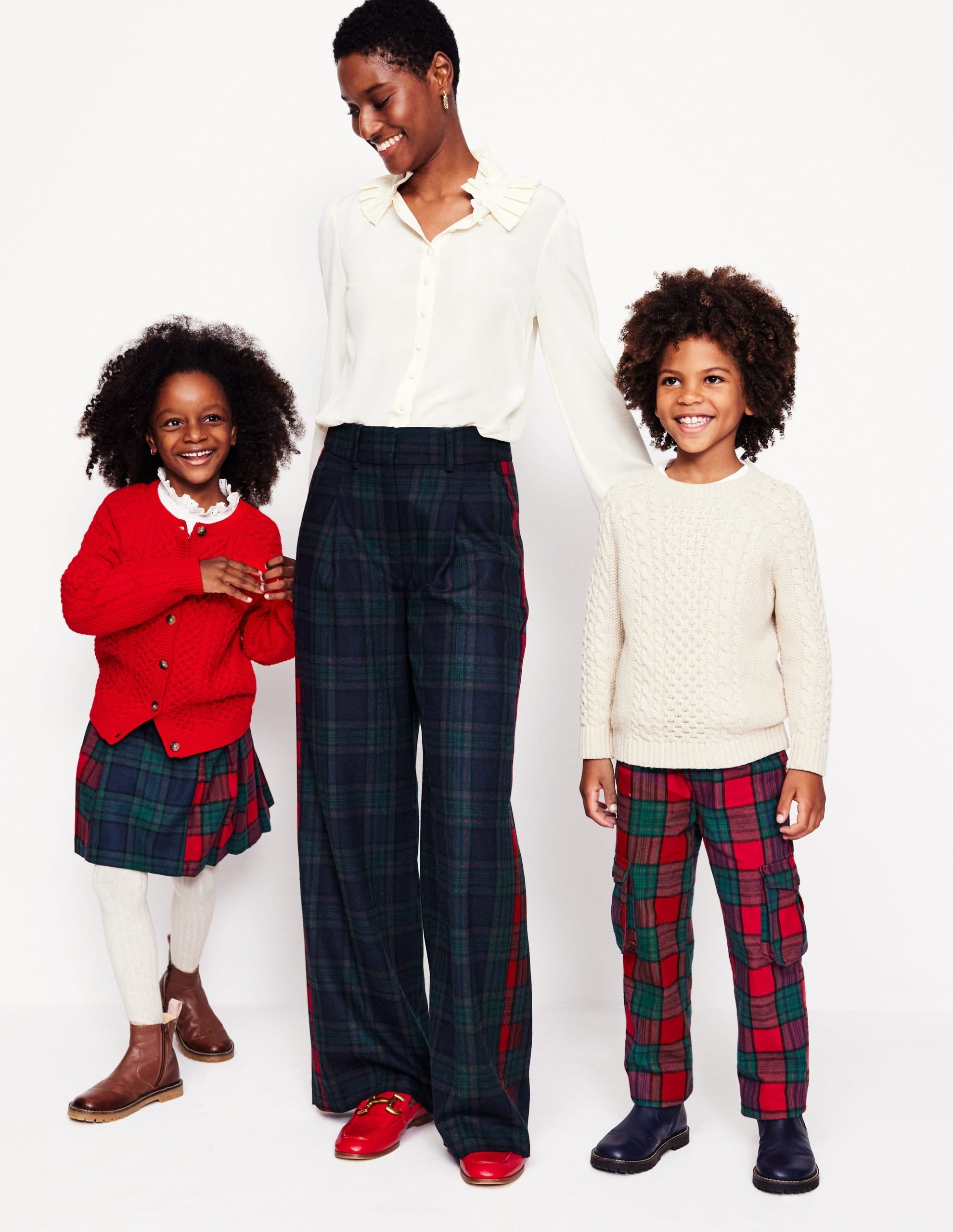 Chiswick Wool Blend Pants-Navy and Green Check - Image 8