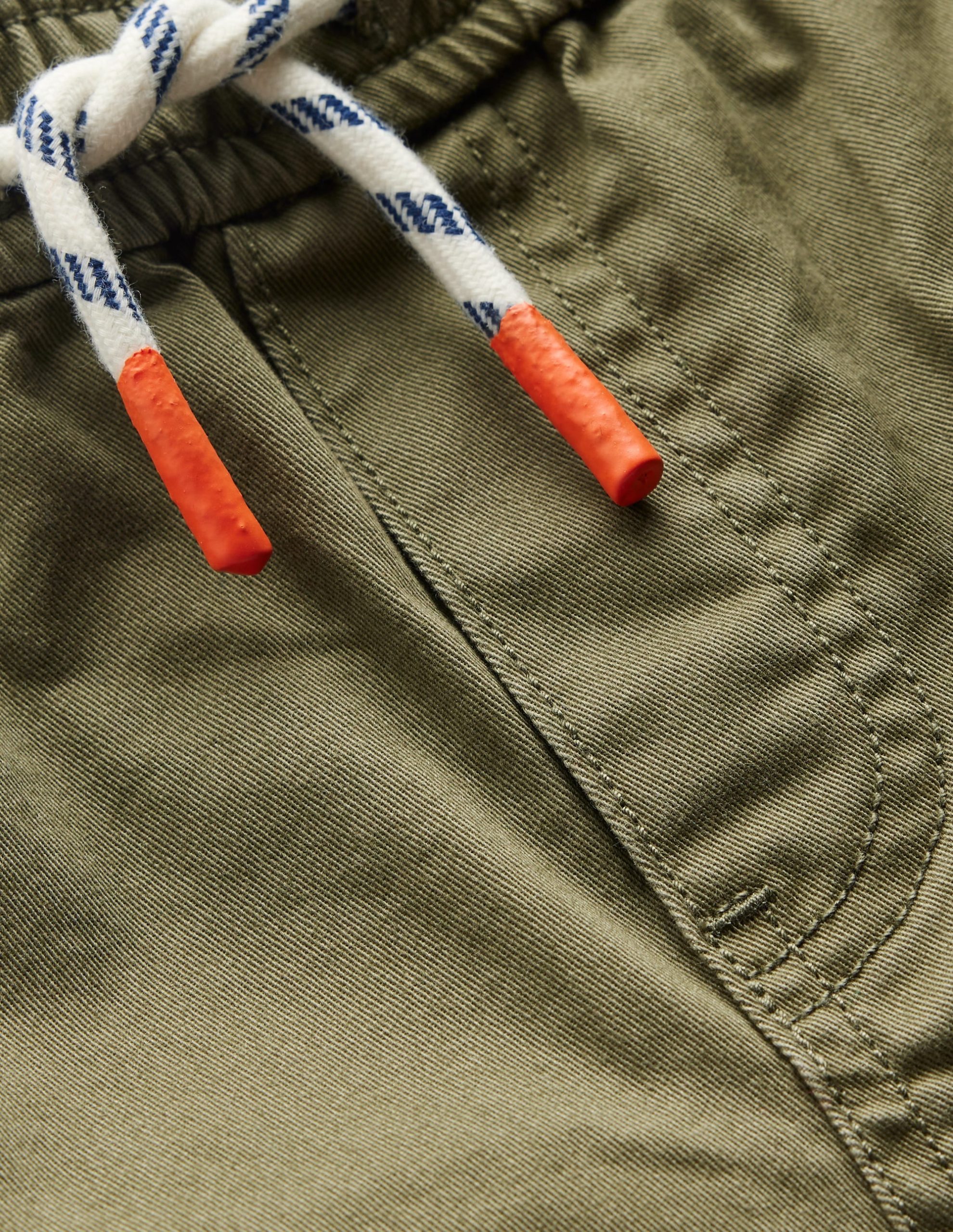Slim Pull On Trousers-Woodland Green - Image 3