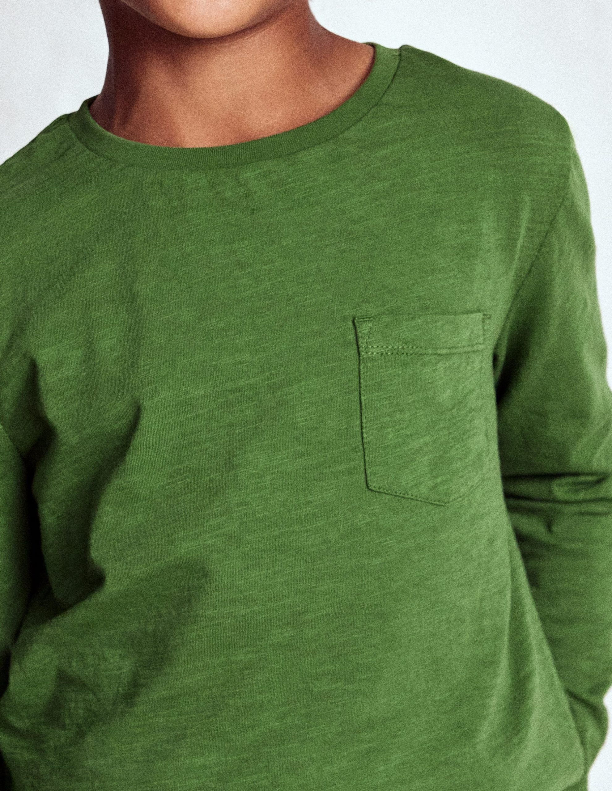Everyday Long Sleeve T-Shirt-Broccoli Green - Image 2