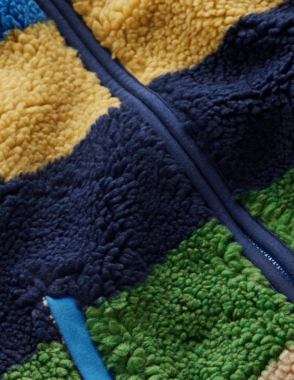 Cosy Borg Jacket-Multi Stripe - Image 3