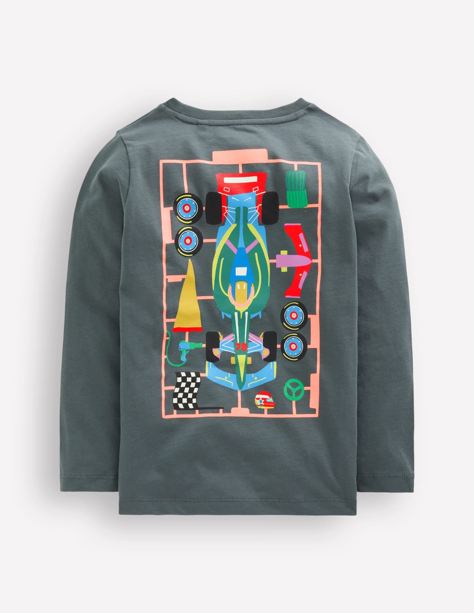 Front & Back Printed T-shirt-Smoke Kit Car - Image 2