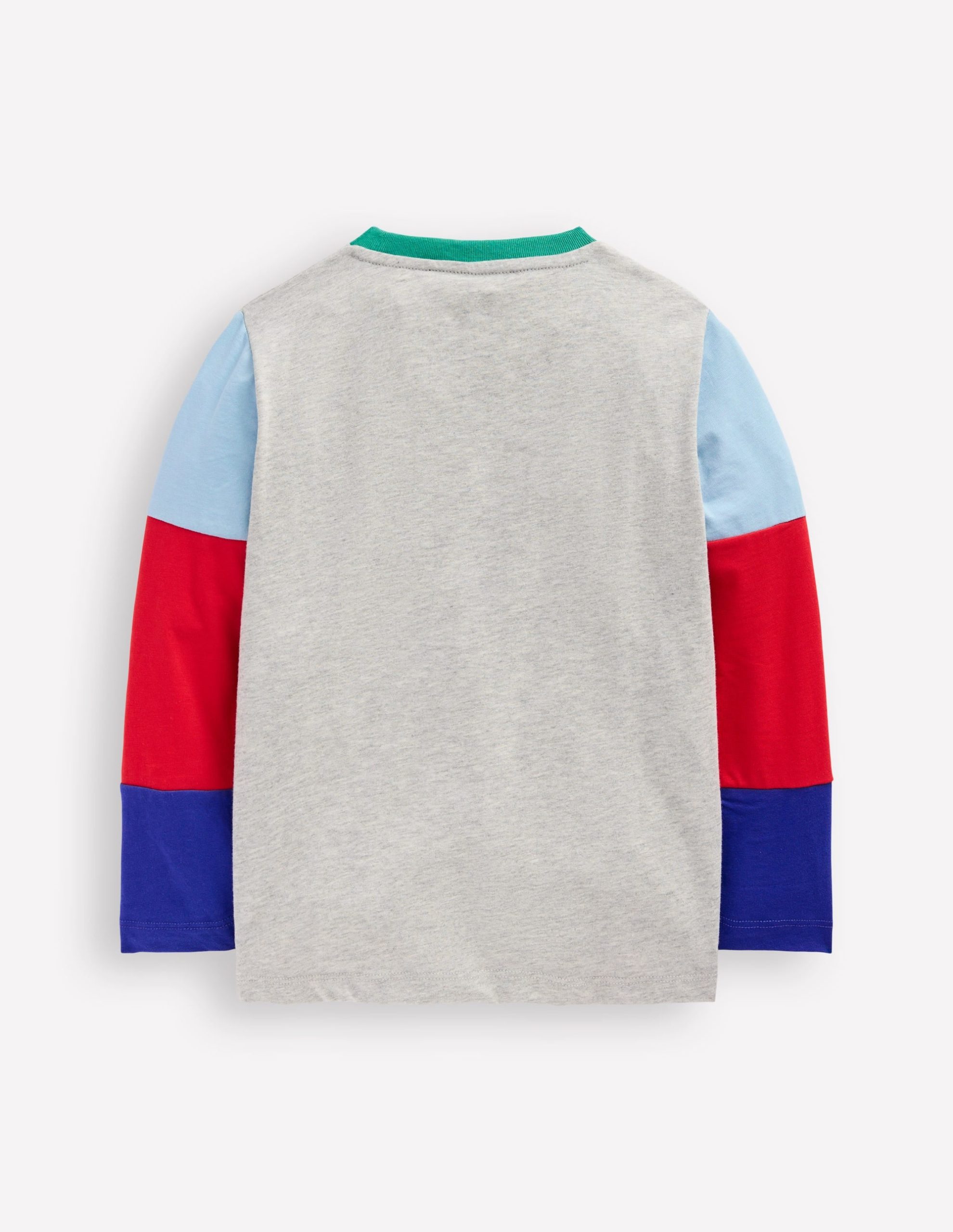 Long Sleeve Hotchpotch T-shirt-Grey - Image 2