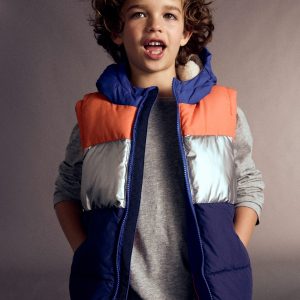 2-in-1 Padded Coat-Colour Block