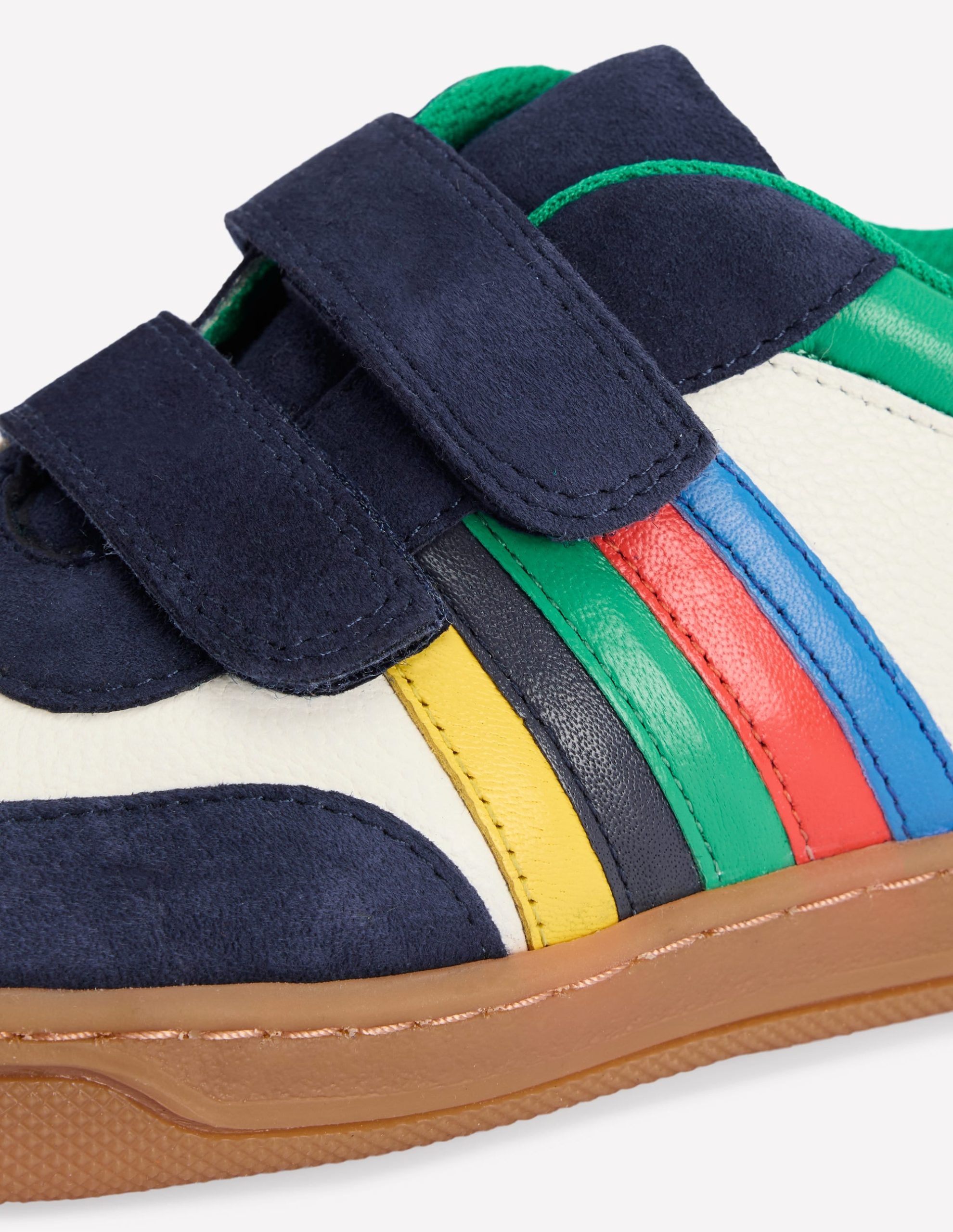 Colourblock Sneakers-Soft Ivory Multi Stripe - Image 3