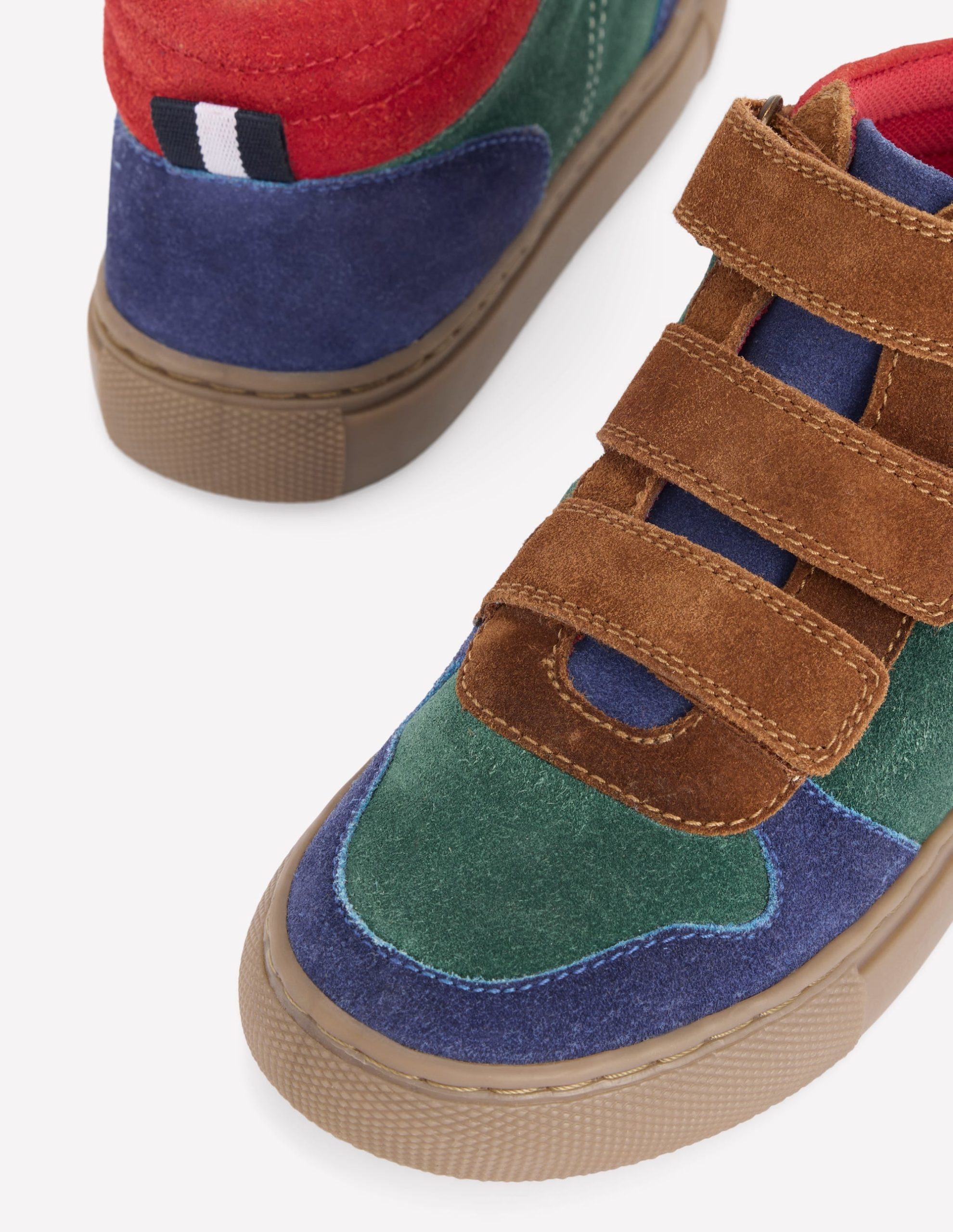 Suede High Tops-Pine Green Colour Block - Image 4