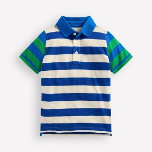 Piqu?? Polo Shirt-Sapling Green/ Kingfisher Blue