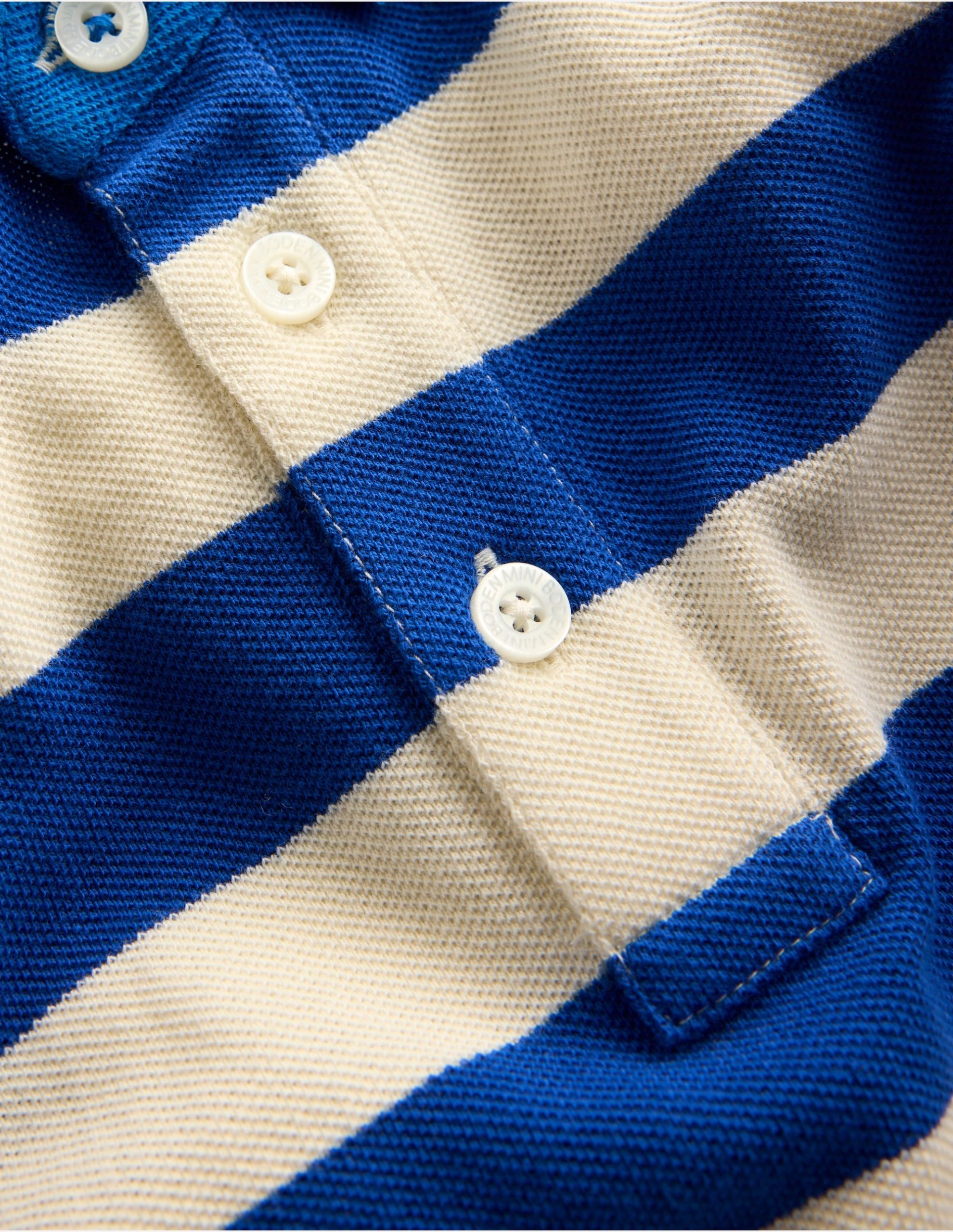 Piqu?? Polo Shirt-Sapling Green/ Kingfisher Blue - Image 3