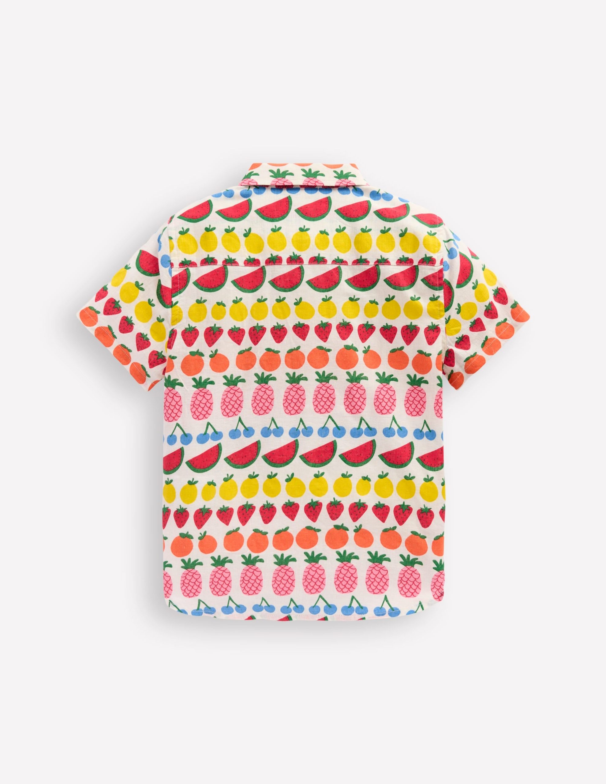 Cotton Linen Shirt-Fruit Stripe - Image 7