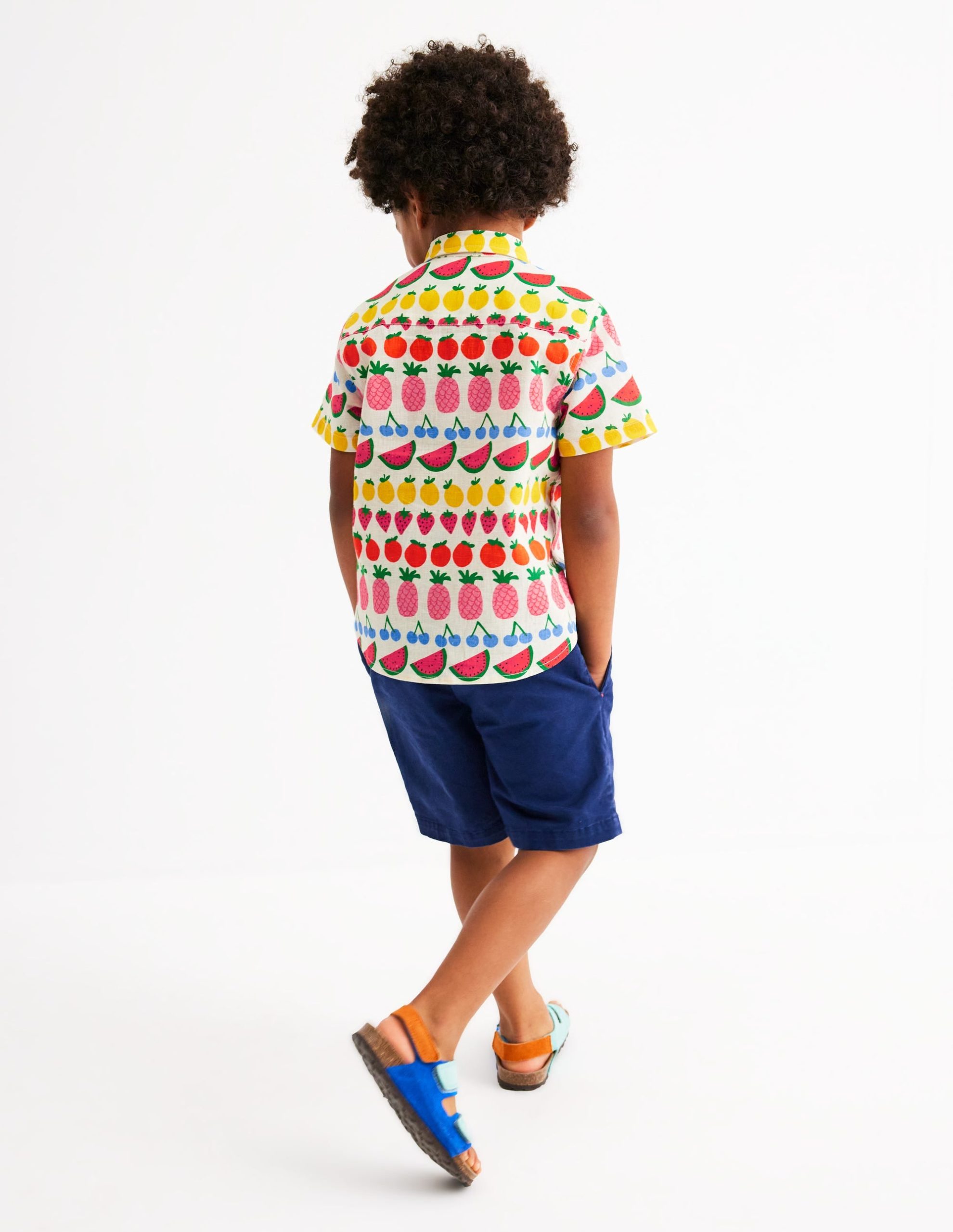 Cotton Linen Shirt-Fruit Stripe - Image 5