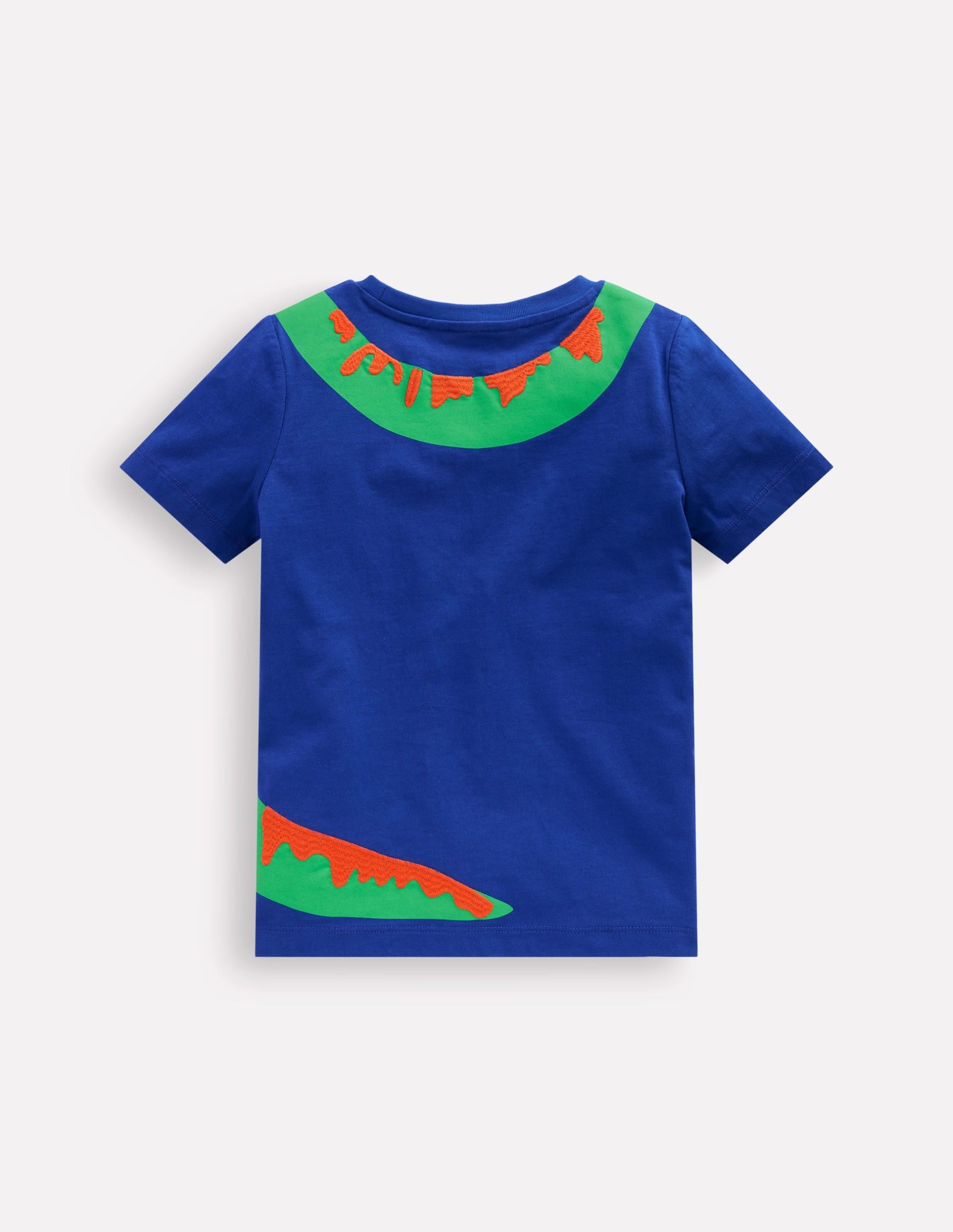 Fun Graphic T-shirt-Bright Blue Dino - Image 2