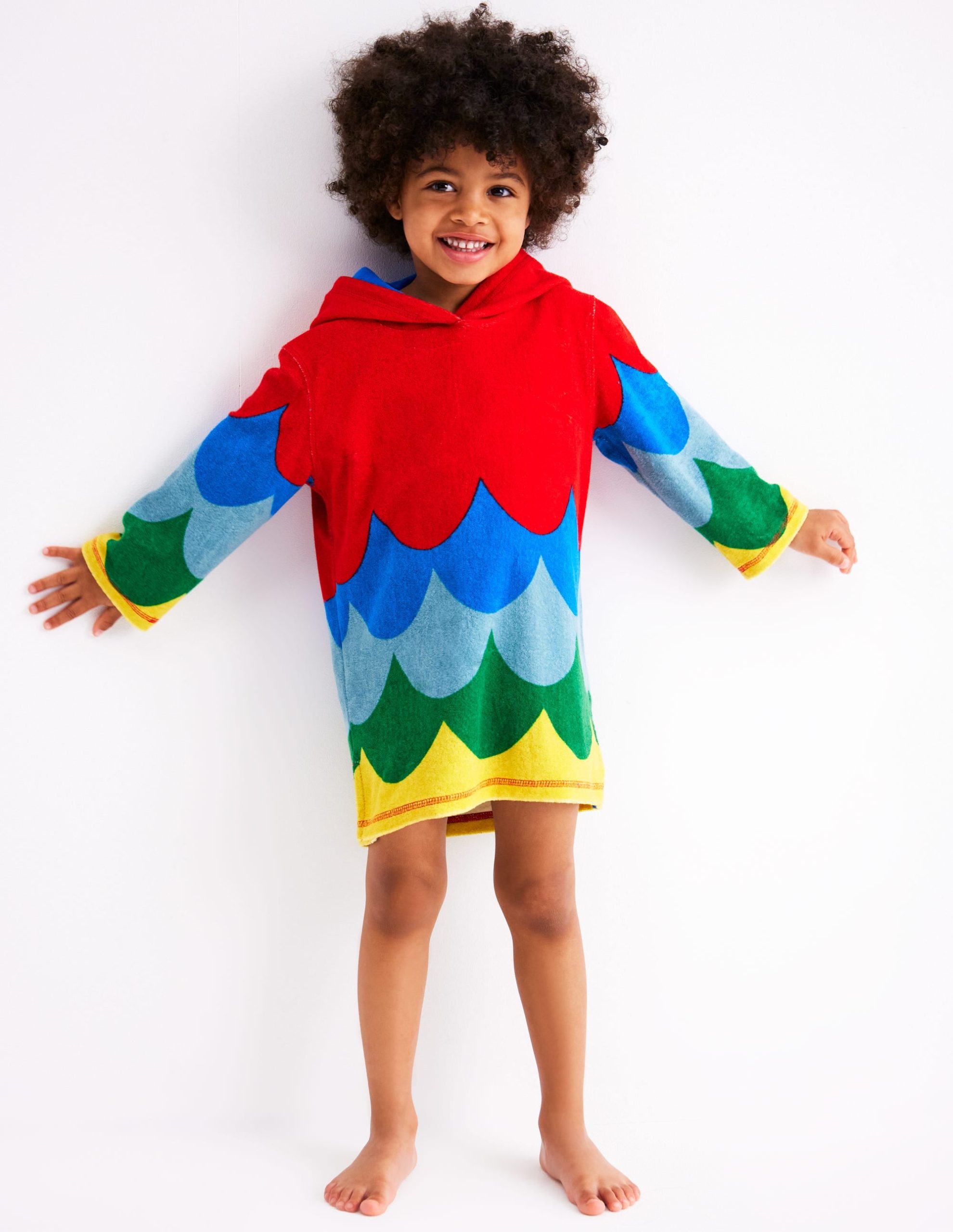 Appliqu?? Towelling Throw-on-Multi Rainbow Parrot - Image 2