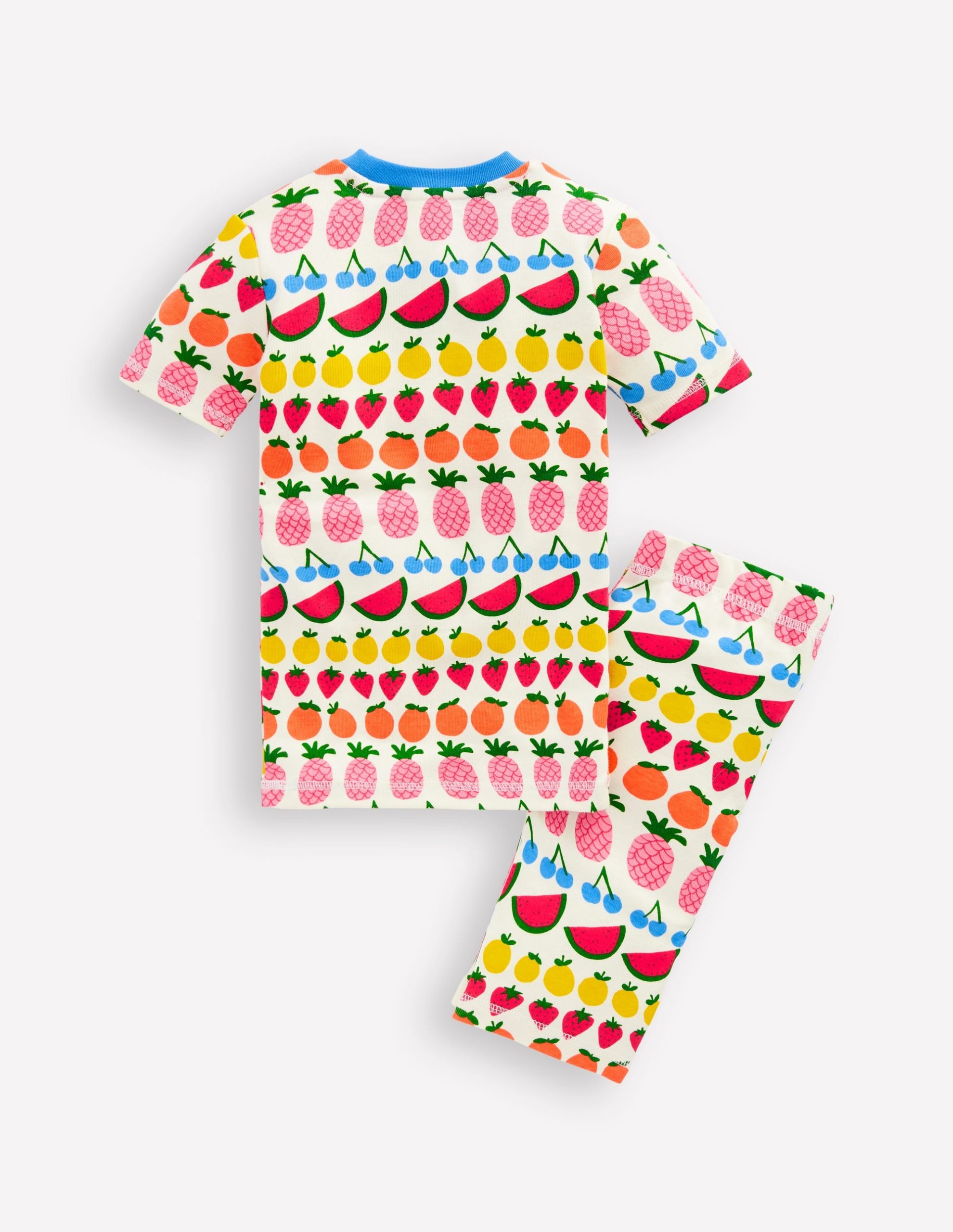 Snug Short John Pajamas-Fruit Stripe - Image 5