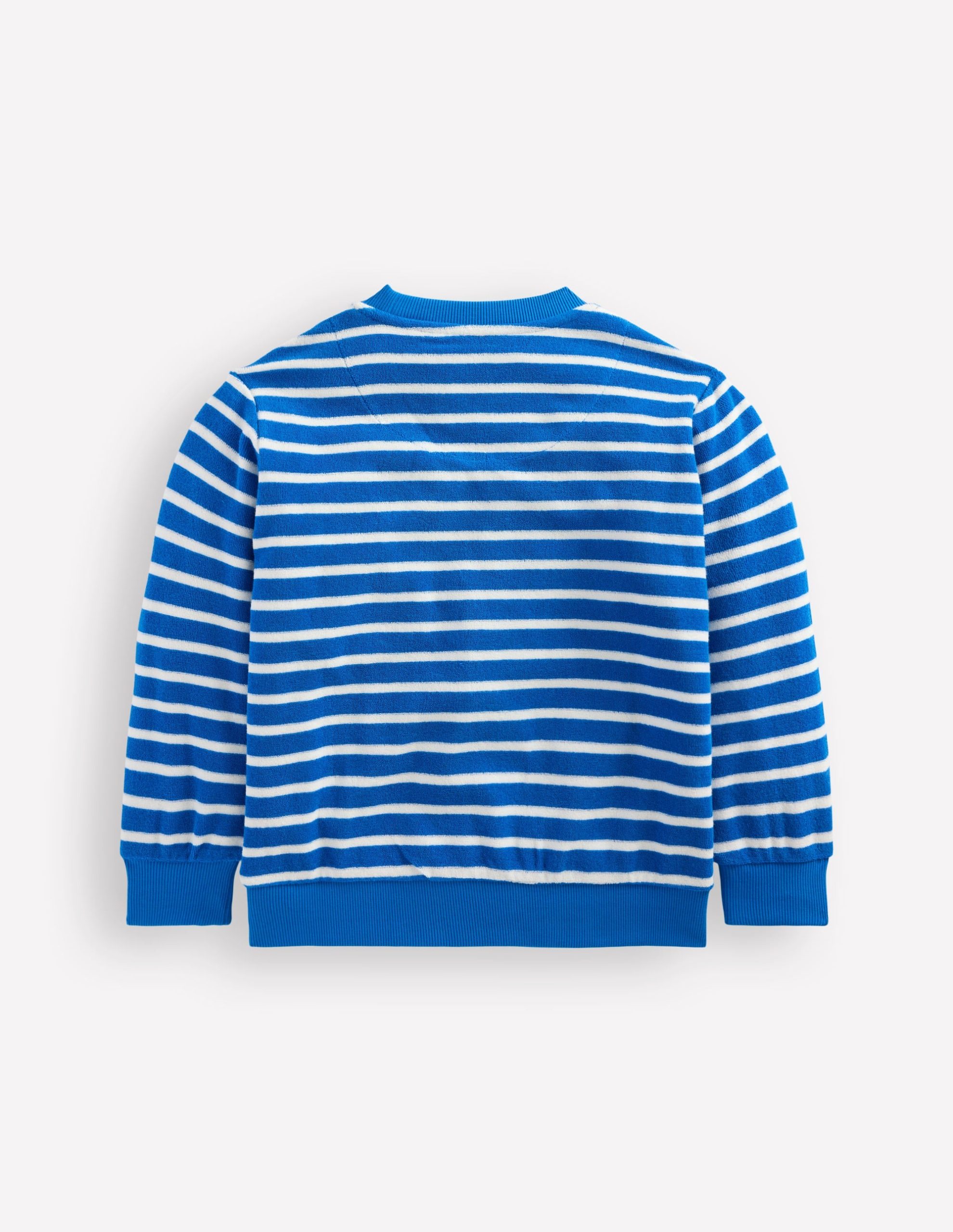 Fun Towelling Sweatshirt-Blue and Ivory Lobster - Image 2