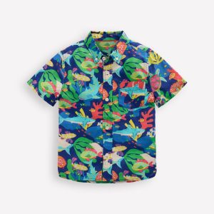 Cotton Linen Shirt-Reef