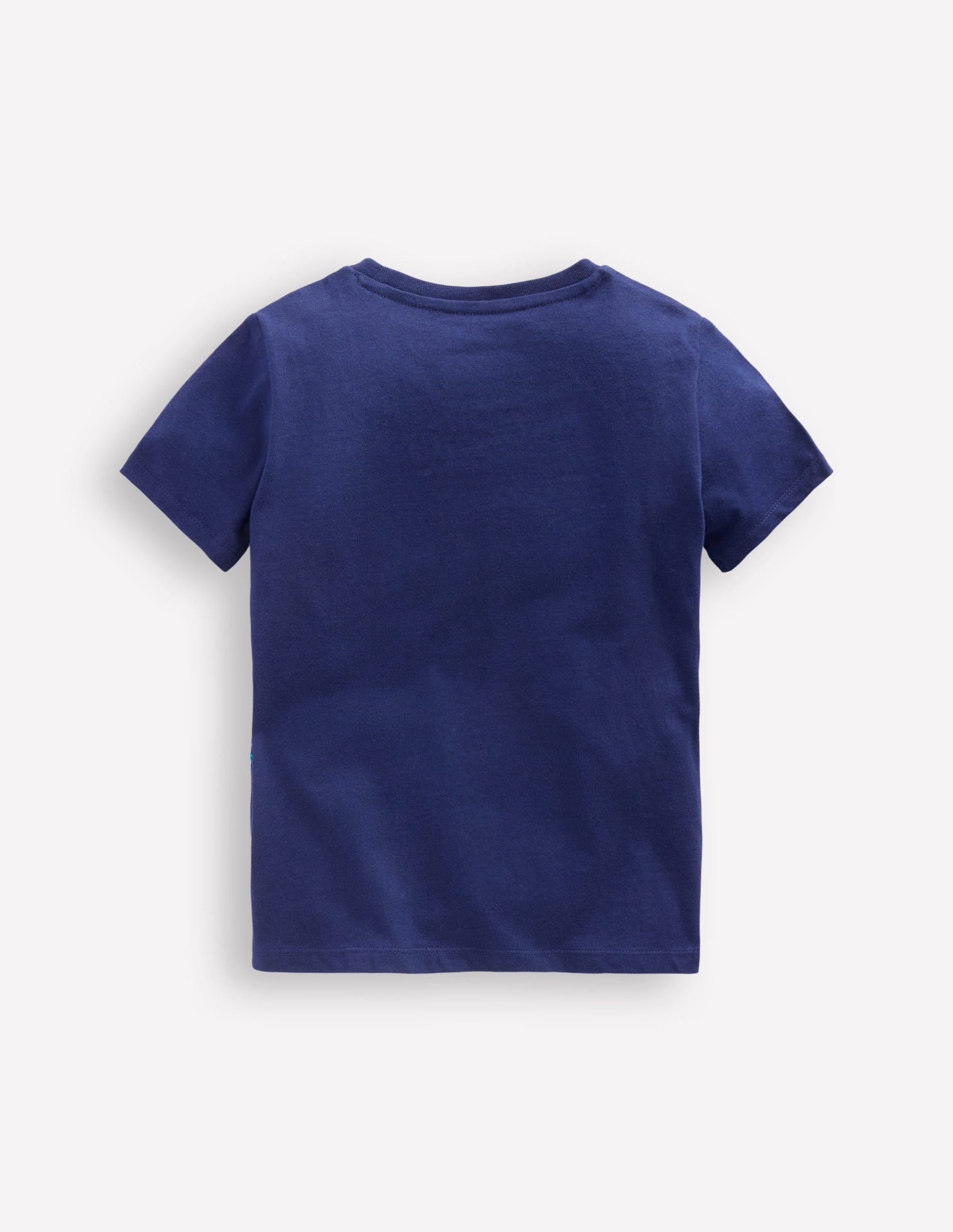 Chain Stitch T-Shirt-Medieval blue Shark - Image 2