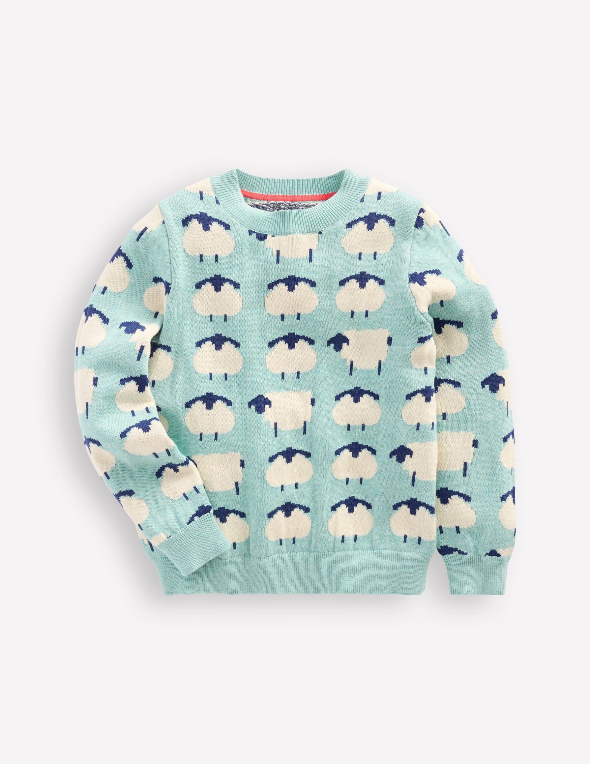 Novelty Sweater-Tourmaline Blue Sheep - Image 2