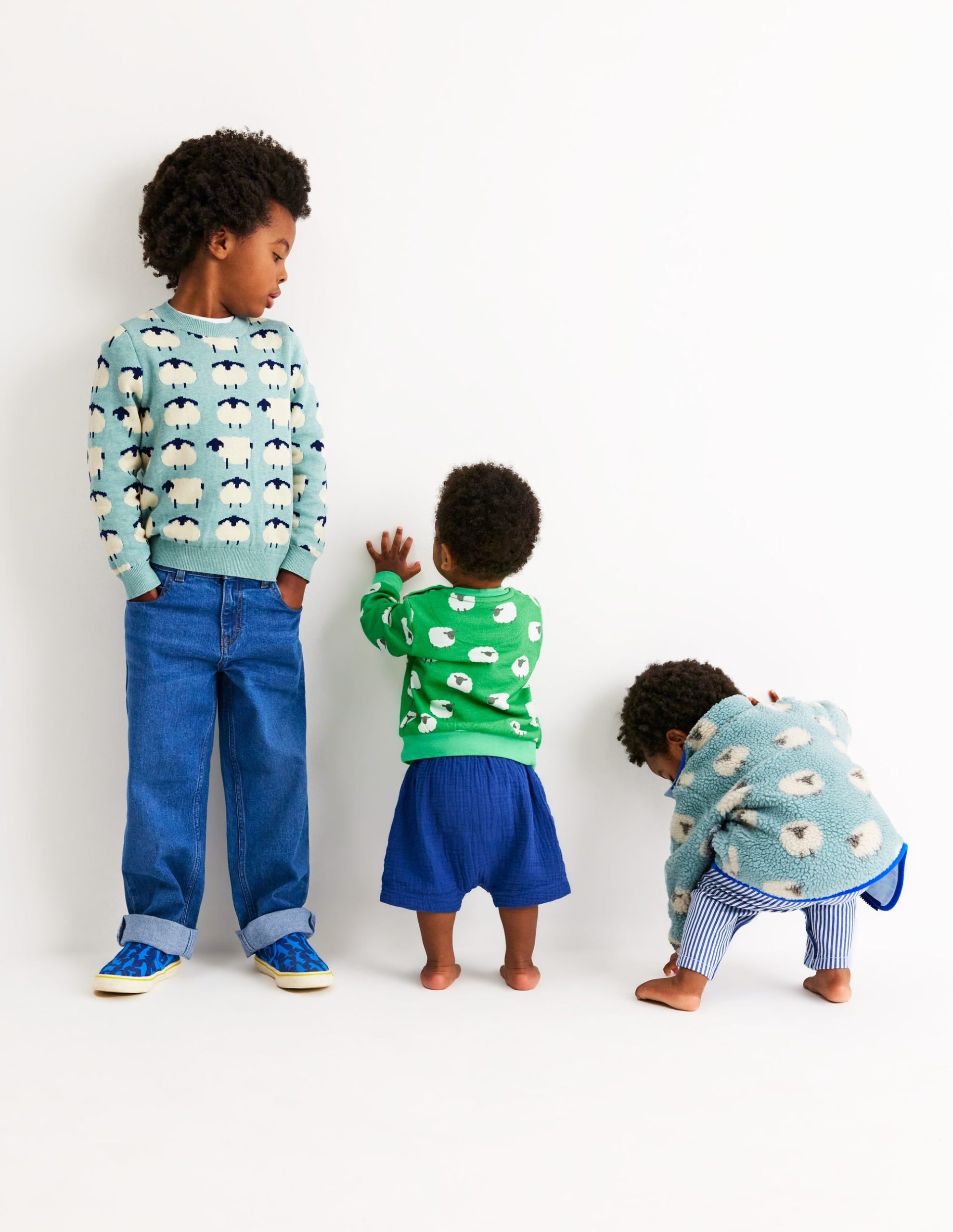 Novelty Sweater-Tourmaline Blue Sheep - Image 5