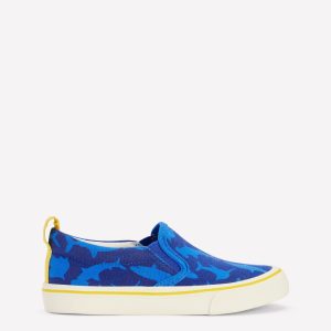 Canvas Slip-Ons-Starboard Blue Sharks