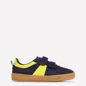 Colourblock Sneakers-College Navy/Neon