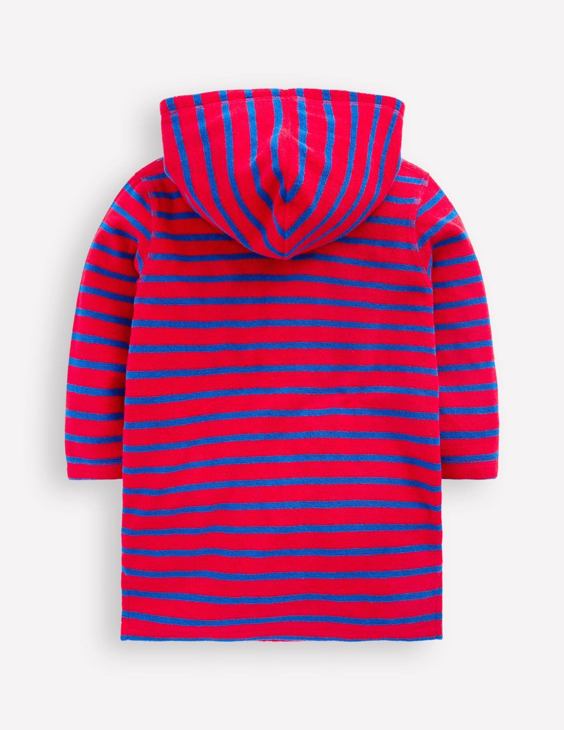 Appliqu?? Towelling Throw-on-Gallery Blue/ Poppy Red Croc - Image 2